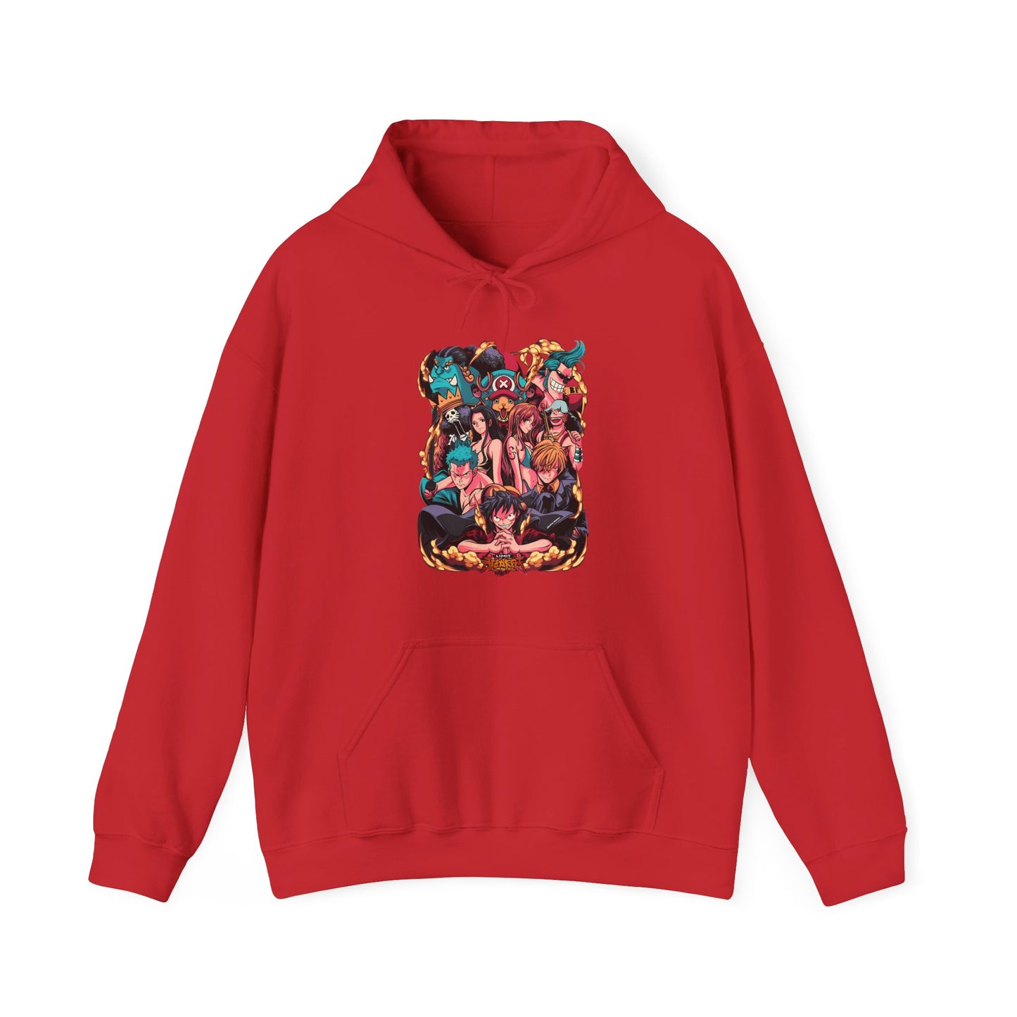 One Piece Characters Hoodie – 100% Cotton Anime Hoodie Featuring Straw Hat Crew