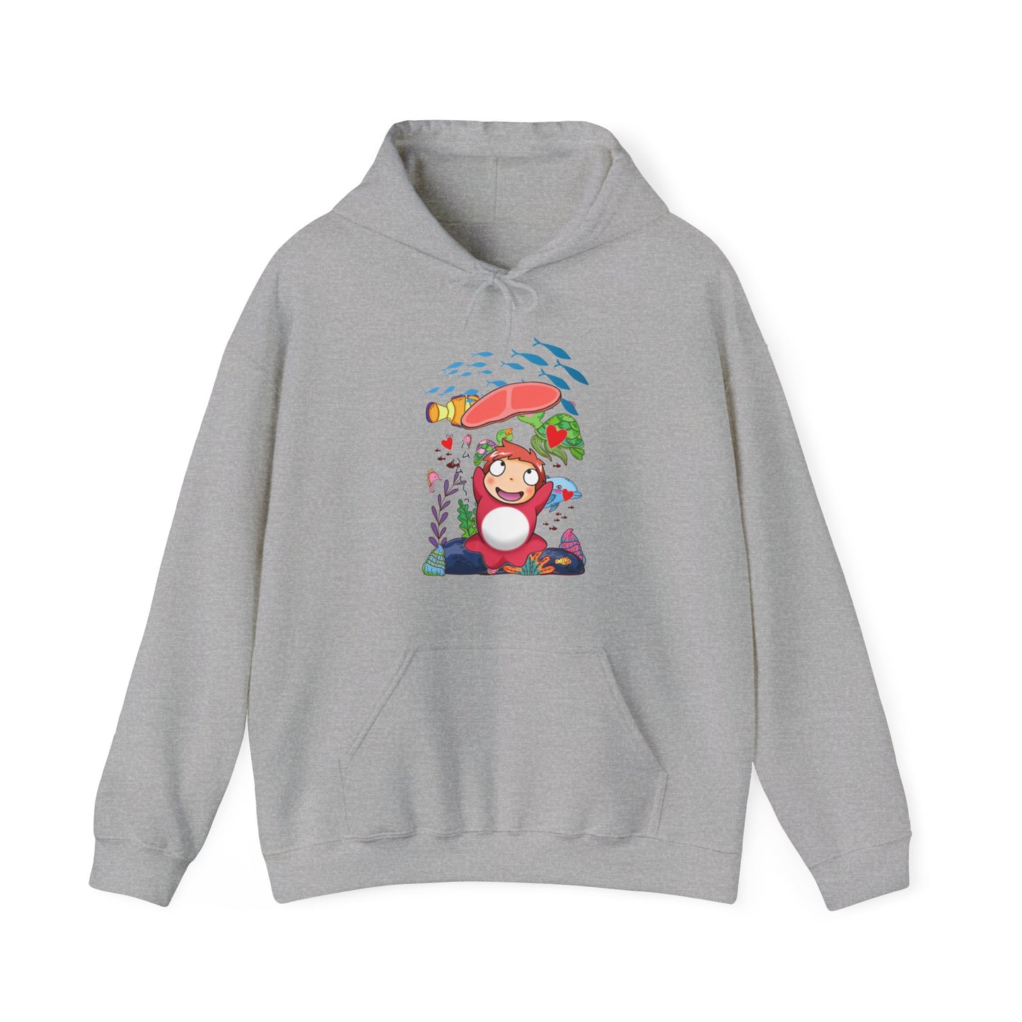 Ponyo Jam Hoodie – 100% Cotton Studio Ghibli Anime Hoodie for Cute Cozy Style