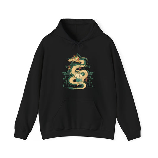 Haku Spirited Away Hoodie – 100% Cotton Anime Hoodie for Studio Ghibli Fans