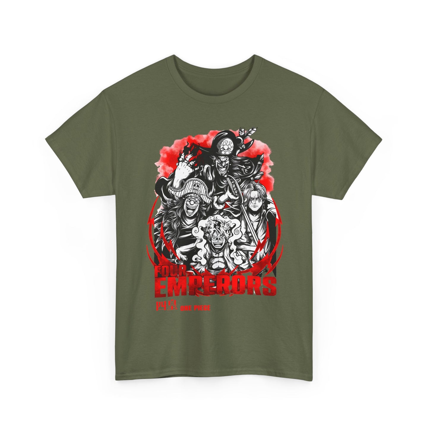 Four Emperors One Piece T-Shirt – 100% Cotton Anime Shirt Featuring Yonko Legends