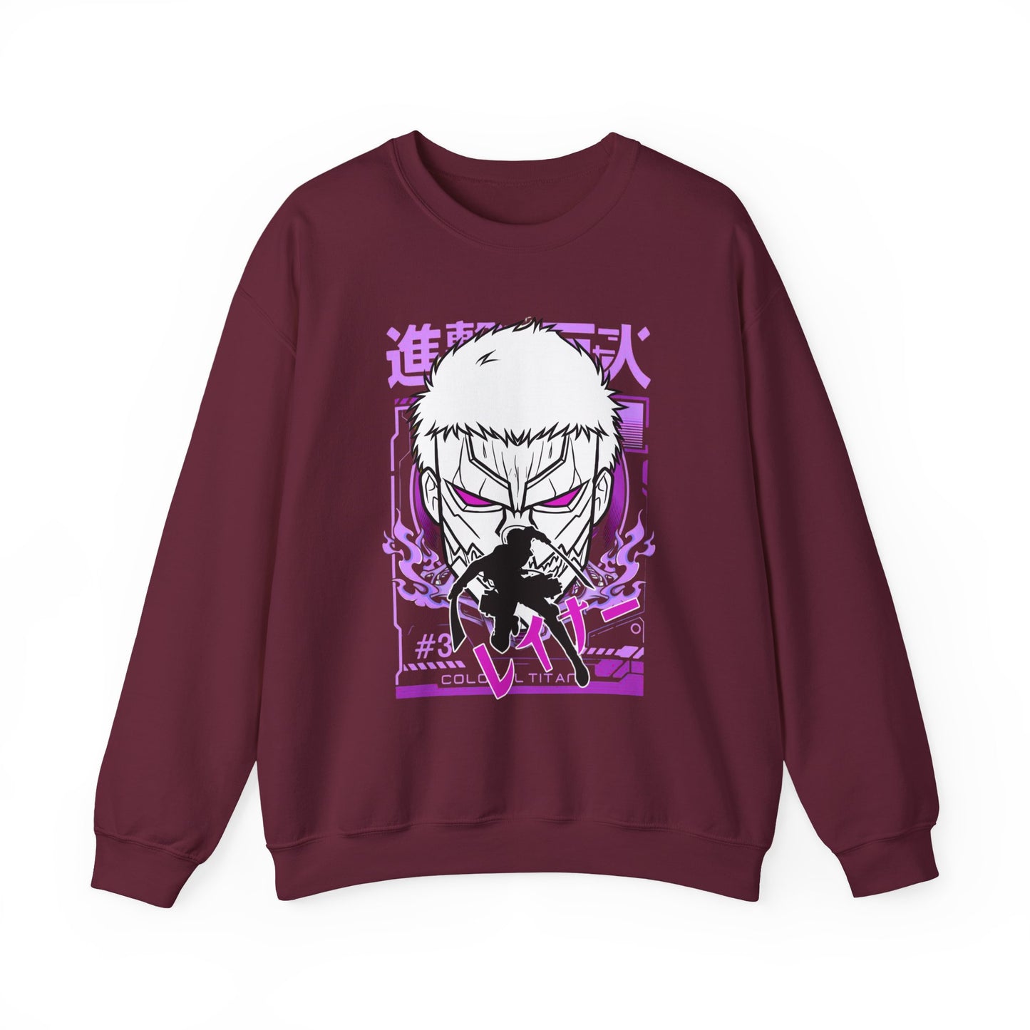 Reiner Braun Sweatshirt – 100% Cotton Attack On Titan Anime Pullover for AOT Fans