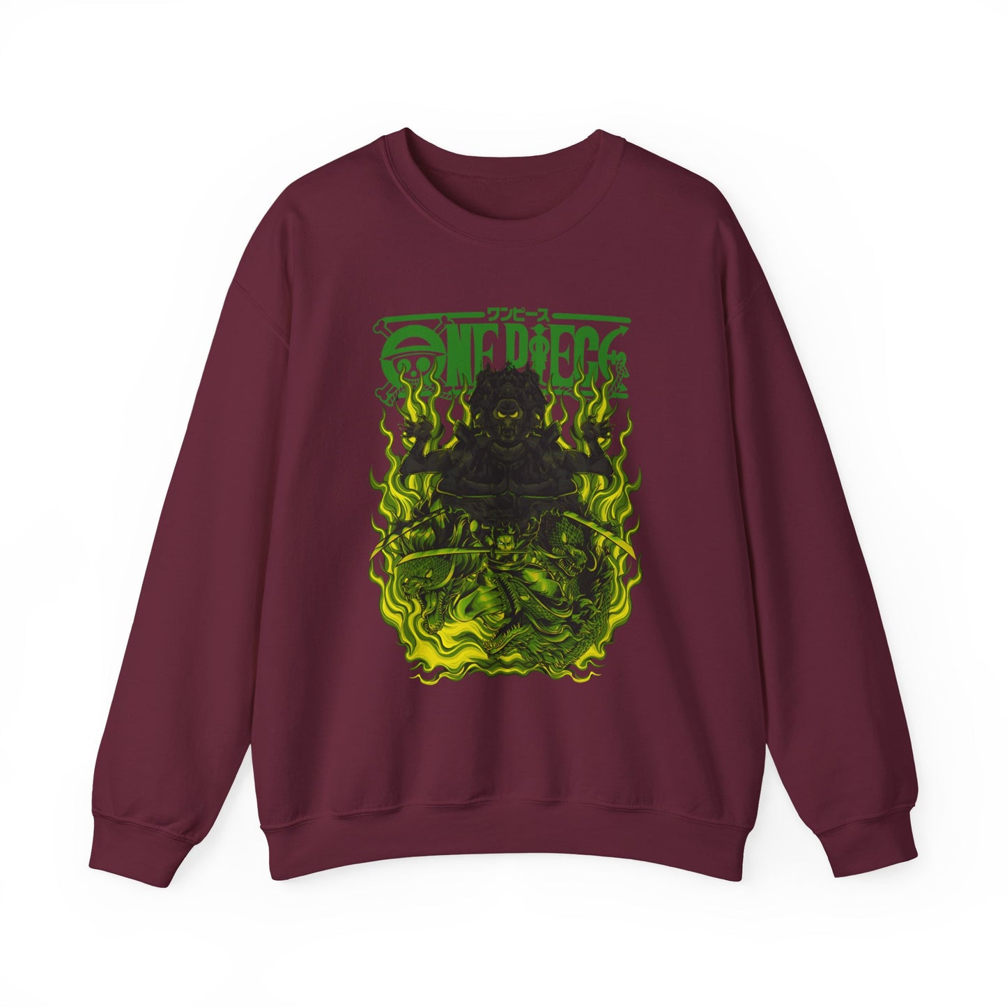 Roronoa Zoro One Piece Sweatshirt – 100% Cotton Anime Pullover for Swordsman Fans
