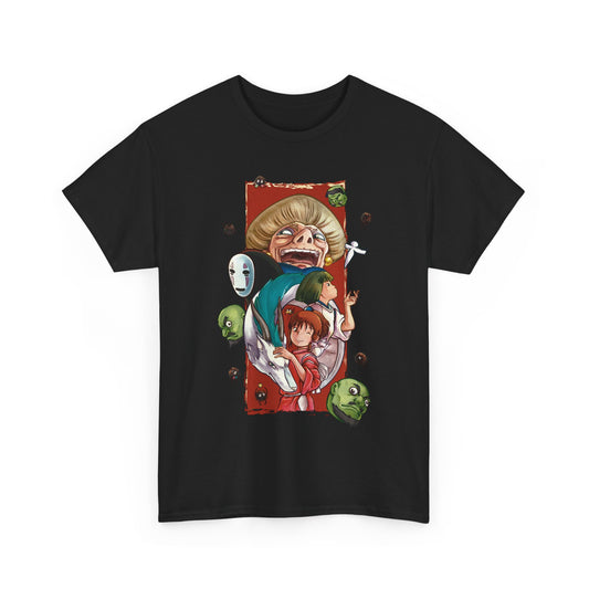 Spirited Away T-Shirt 100% Cotton | Studio Ghibli Art Canvas Anime Tee