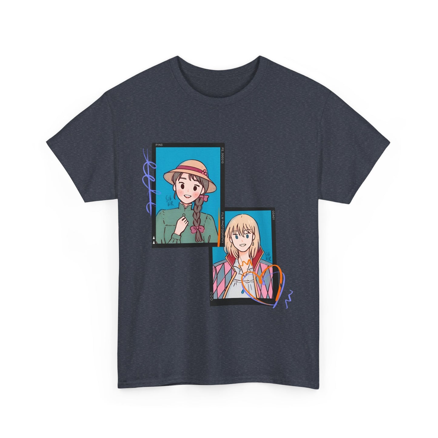 Sophie and Howl T-Shirt – 100% Cotton Studio Ghibli Shirt for Anime Lovers