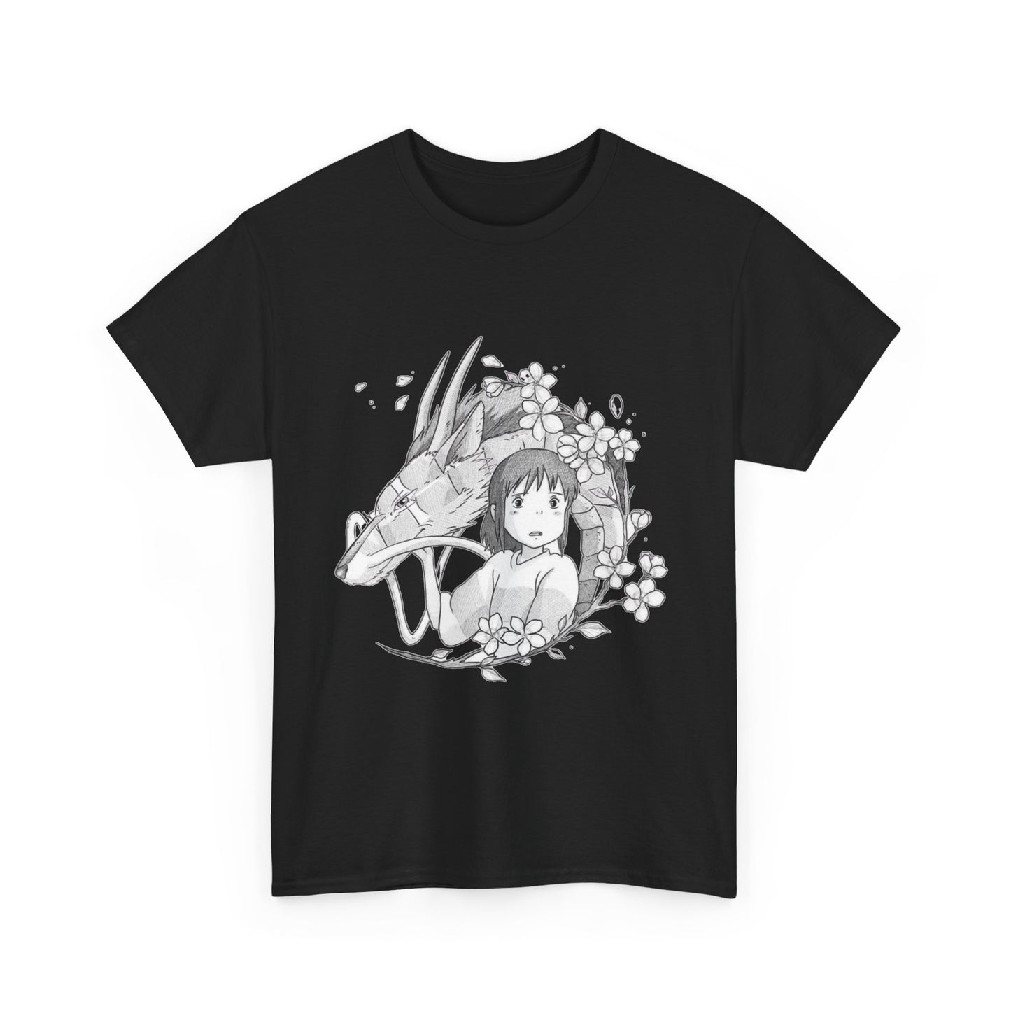 Chihiro and Haku T-Shirt – Spirited Away Ghibli Cotton Tee