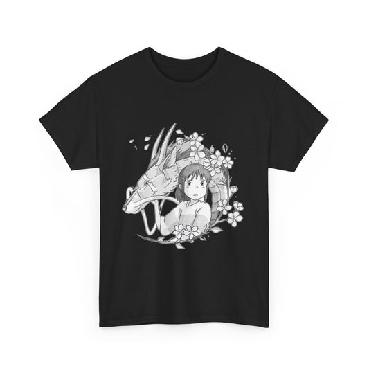 Chihiro and Haku T-Shirt – Spirited Away Ghibli Cotton Tee