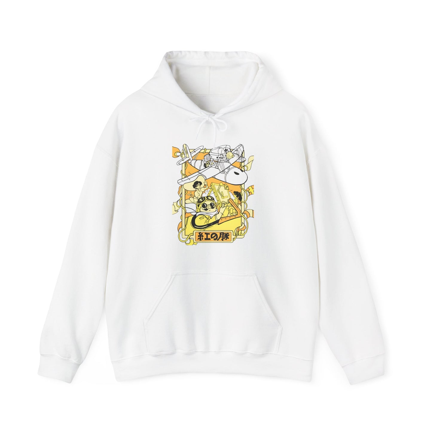 Porco Rosso Hoodie – 100% Cotton Studio Ghibli Anime Pilot Hoodie