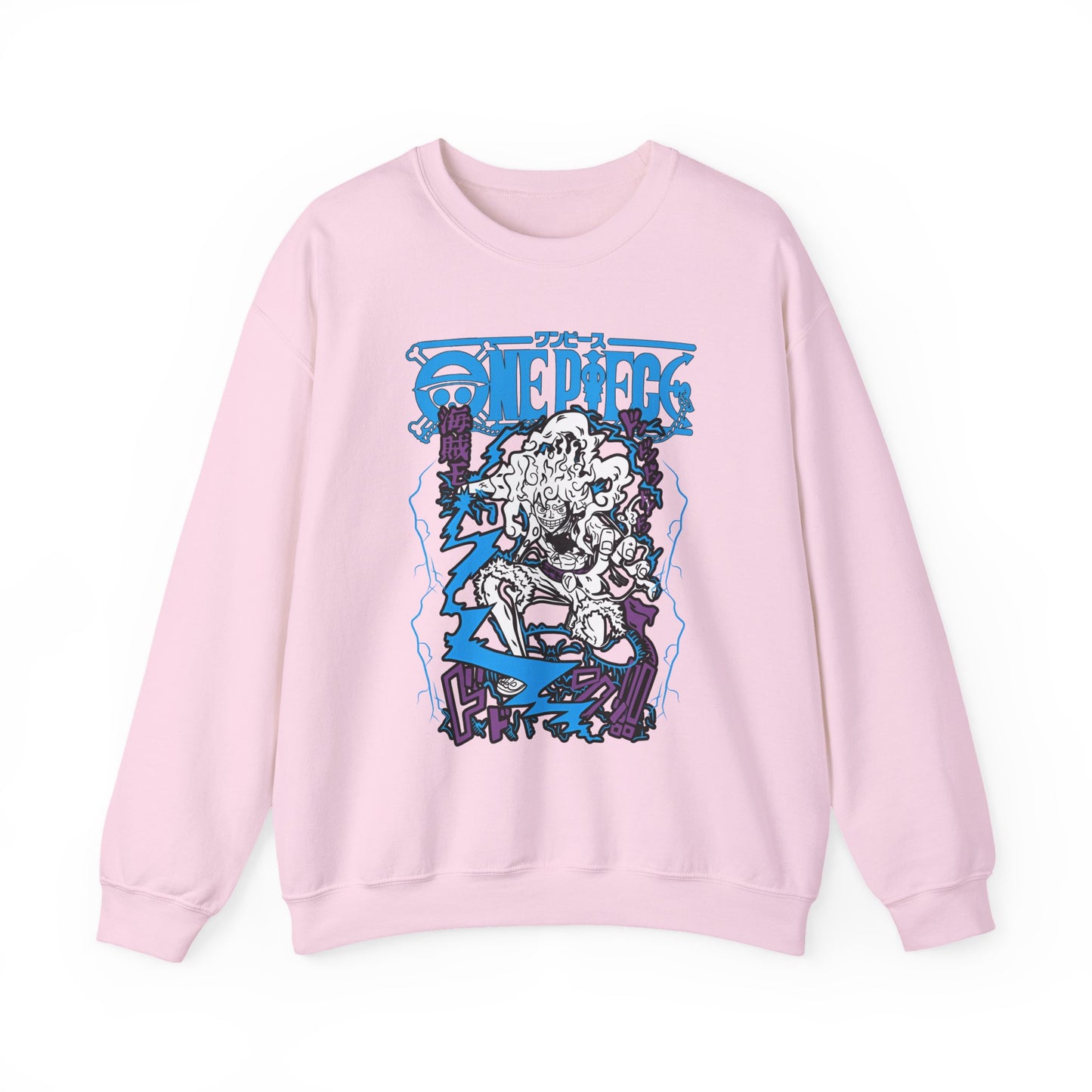 Luffy Gear Sweatshirt – 100% Cotton One Piece Crewneck | Gear 5 Anime Pullover