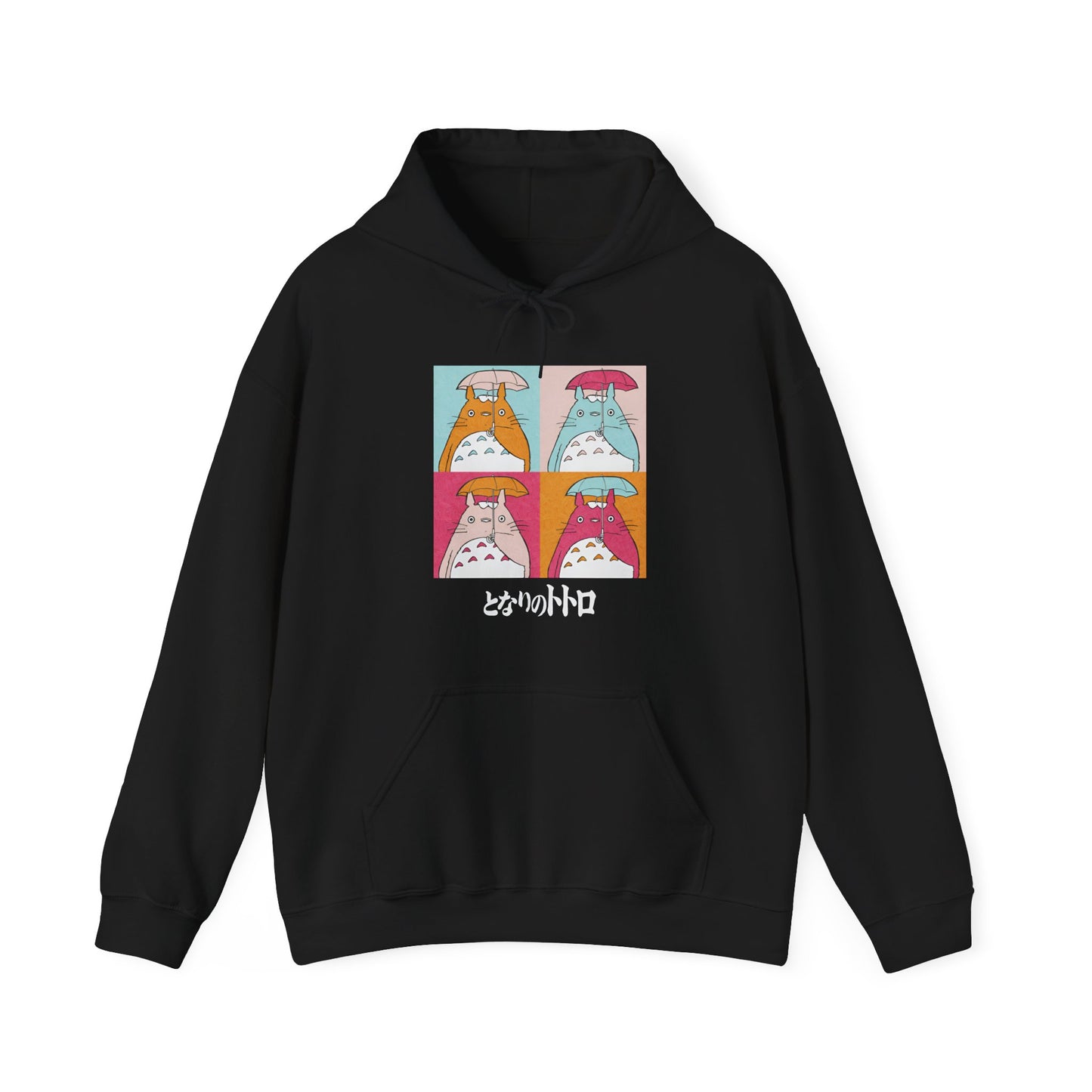 Totoro Aesthetic Art Collage Hoodie – 100% Cotton Studio Ghibli Anime Hoodie