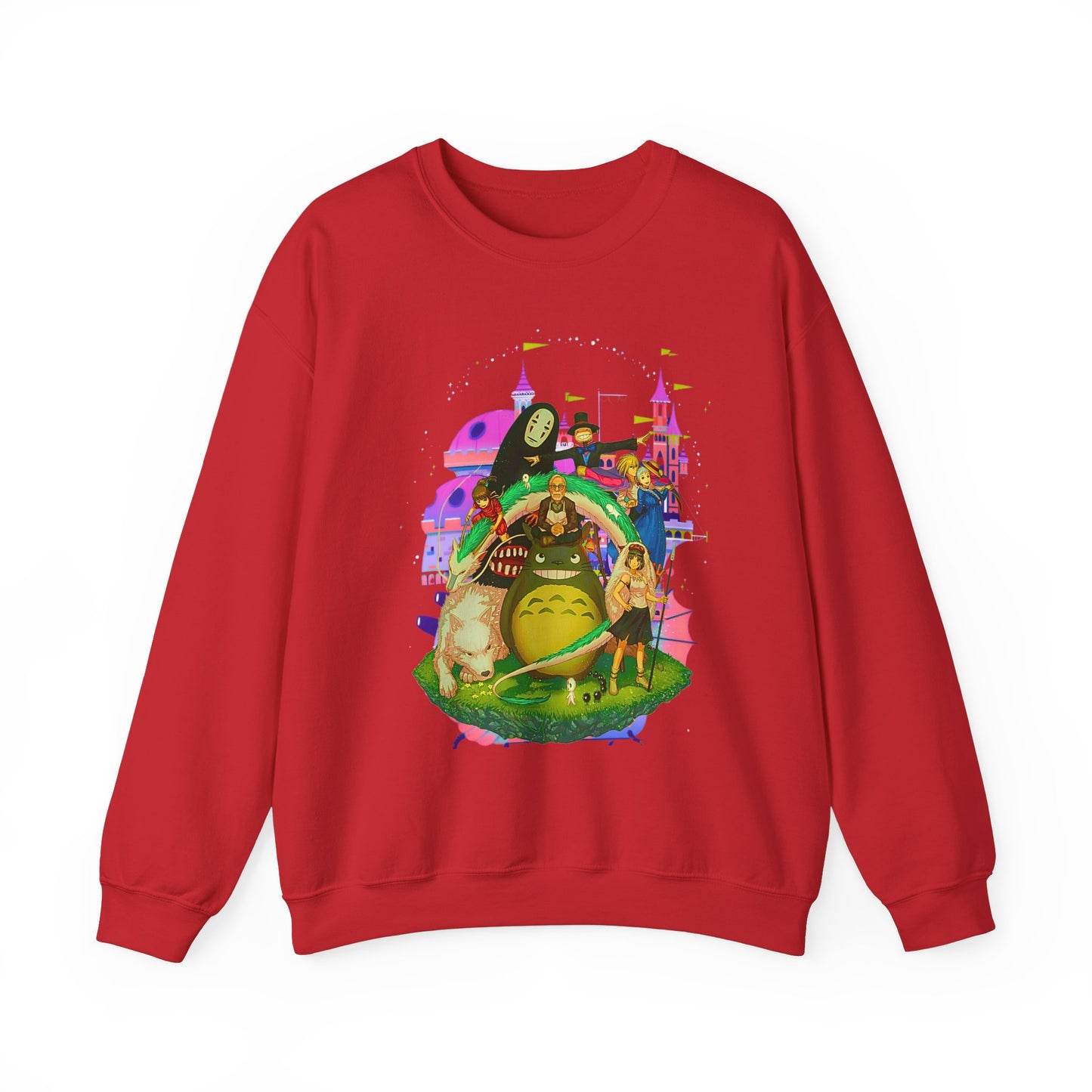 Hayao Miyazaki Characters Sweatshirt – 100% Cotton Studio Ghibli Anime Pullover