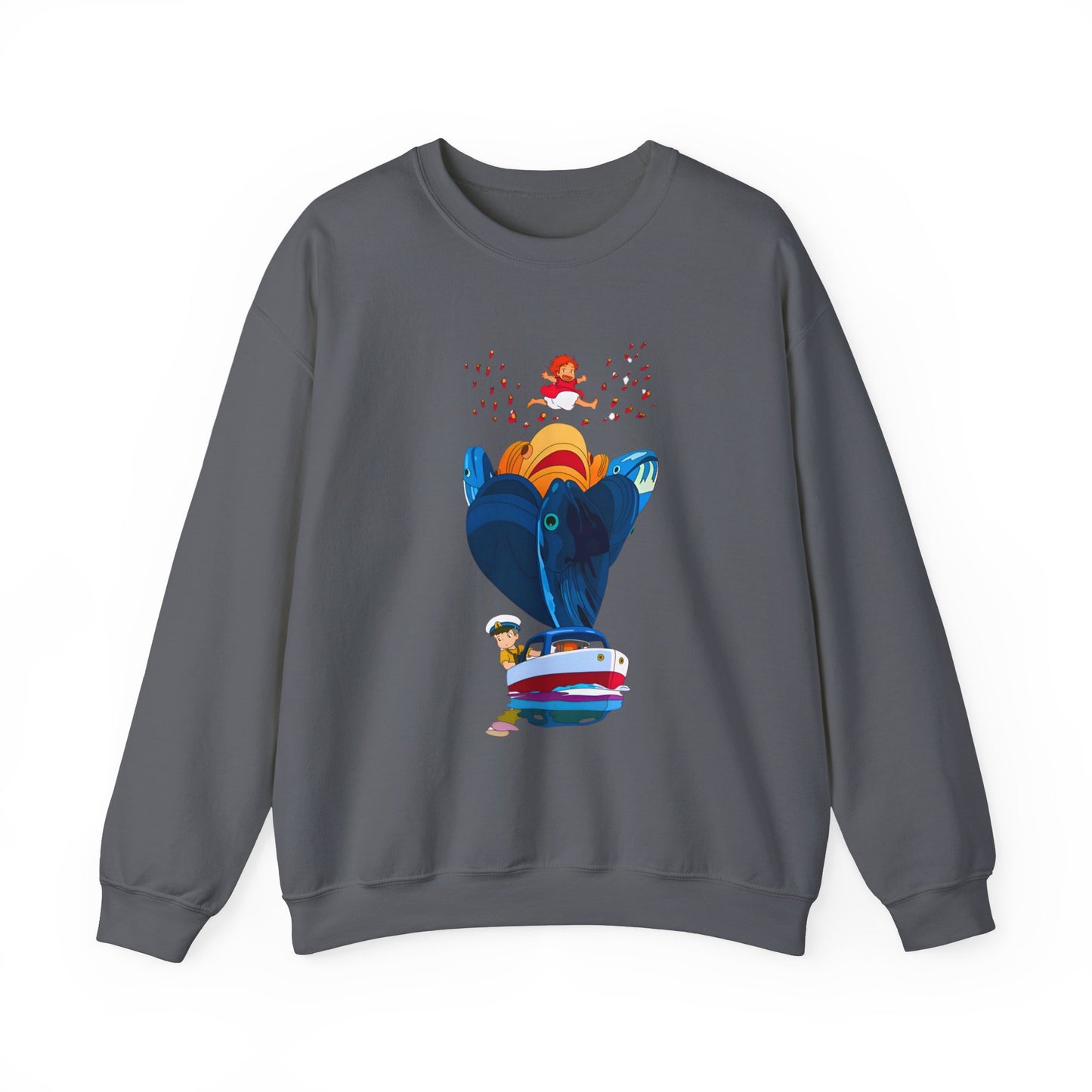 Ponyo and Sosuke Sea Dreams Sweatshirt – 100% Cotton Studio Ghibli Anime Pullover