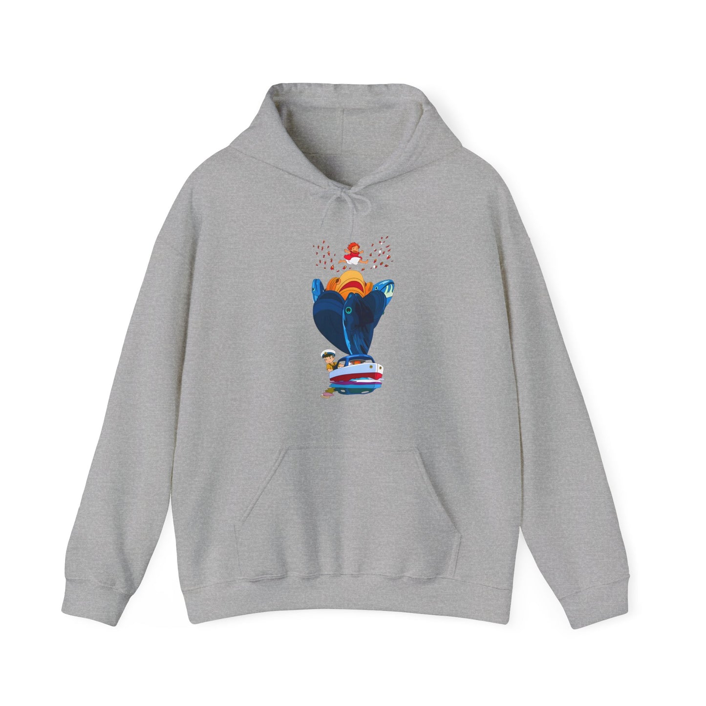 Ponyo Sosuke Sea Dreams Hoodie – 100% Cotton Studio Ghibli Ocean Anime Sweatshirt