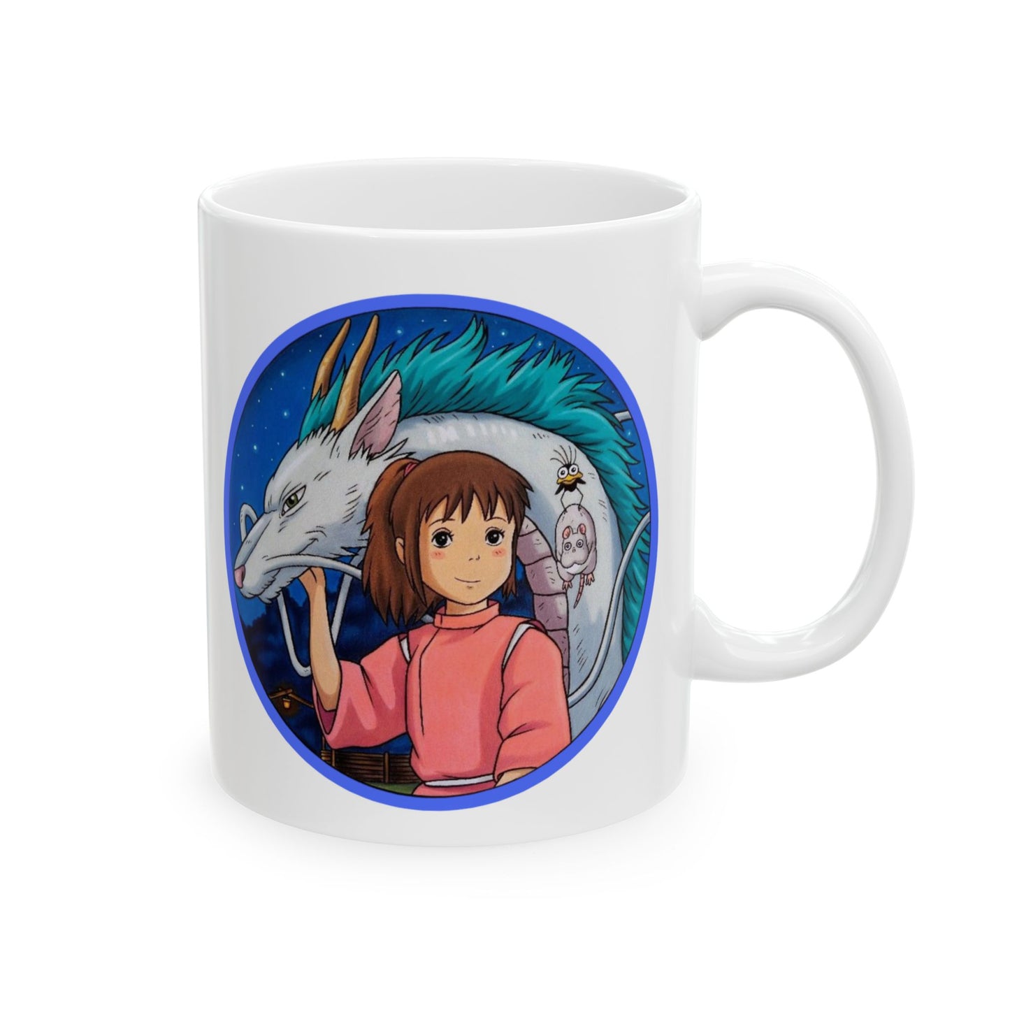Spirited Away Moments Mug – Studio Ghibli Coffee Cup 11oz & 15oz – Iconic Anime Scenes Featuring Chihiro and Haku