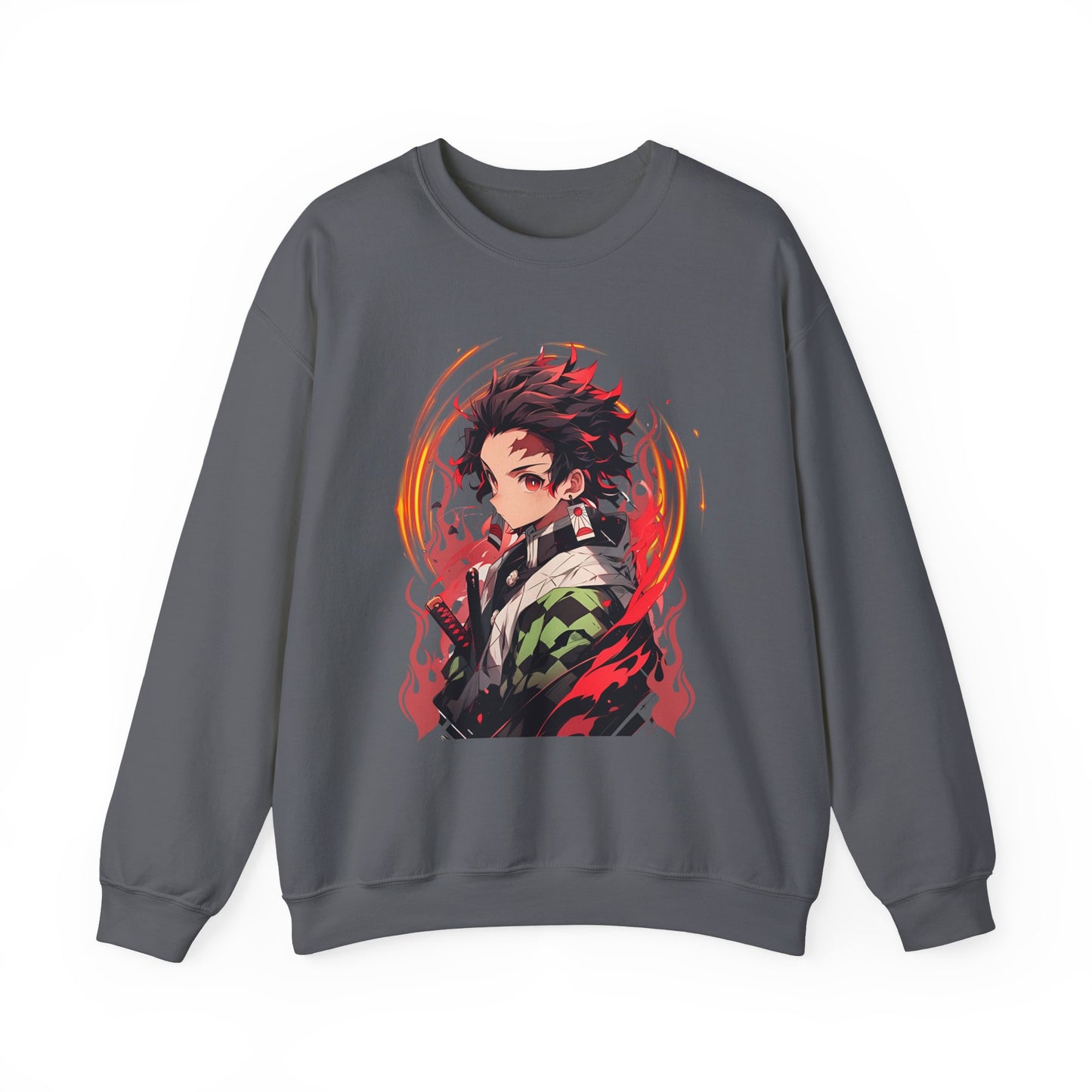 Tanjiro Kamado Demon Slayer Sweatshirt – 100% Cotton Anime Pullover for Kimetsu no Yaiba Fans