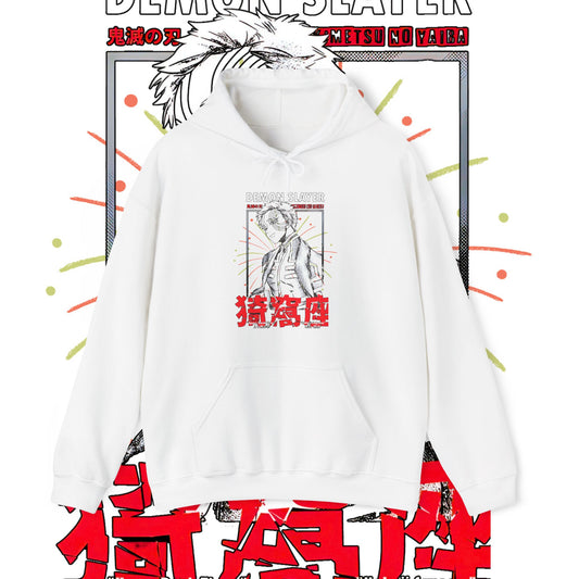 Akaza Demon Slayer Art Hoodie | 100% Cotton Anime Hoodie | KNY Upper Moon