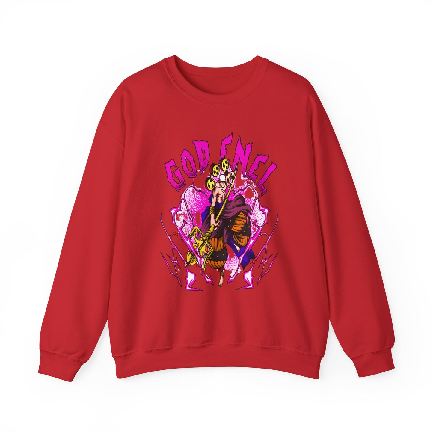 God Enel One Piece Sweatshirt – 100% Cotton Anime Pullover Featuring Thunder God of Skypiea