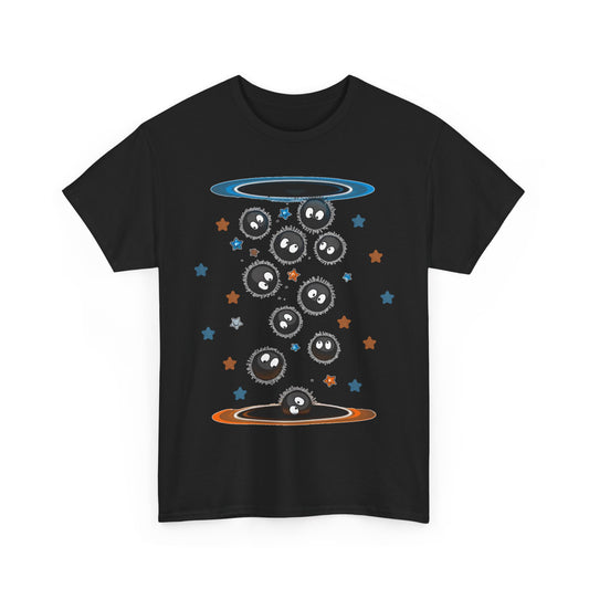 Soot Sprites Portal T-Shirt 100% Cotton Studio Ghibli Anime Tee