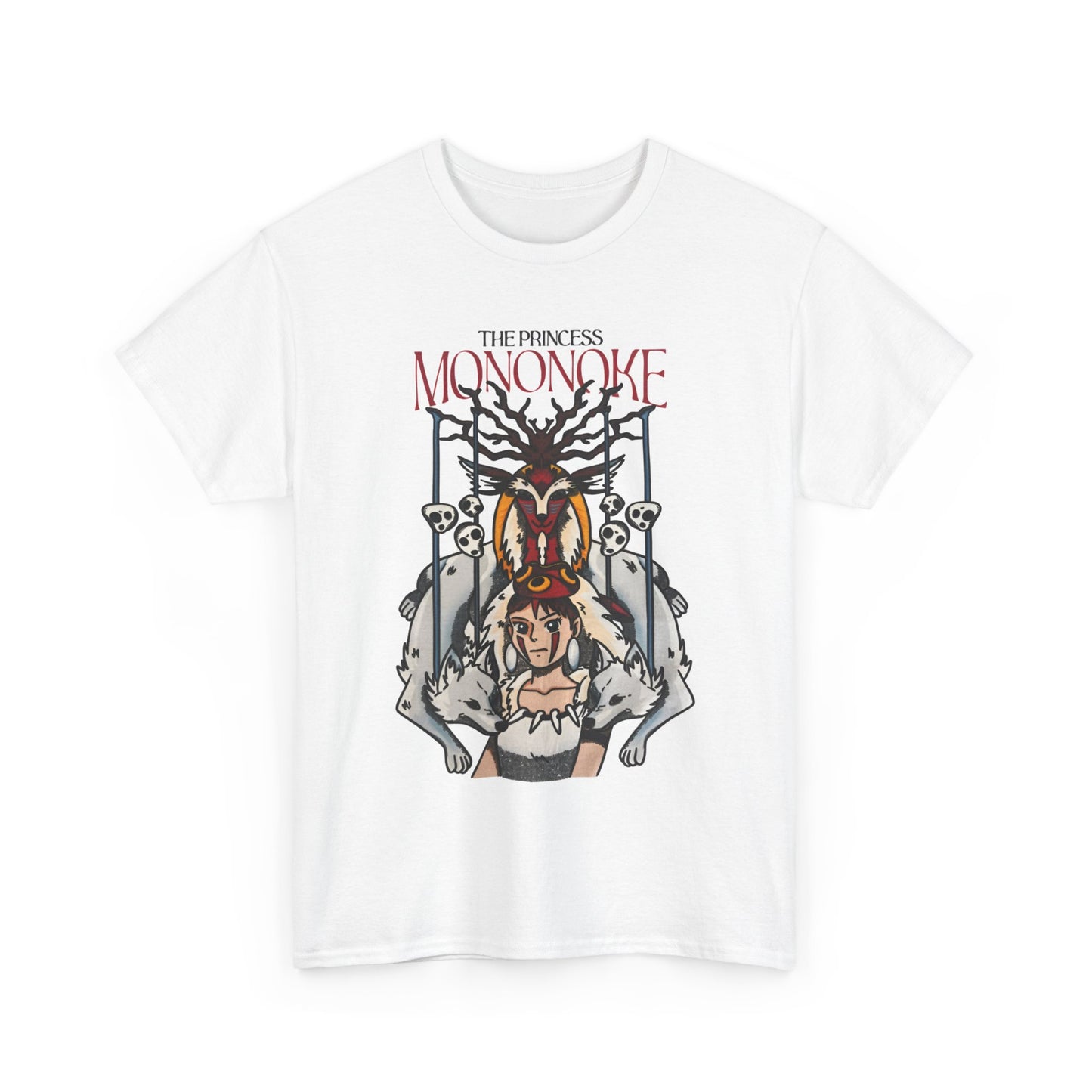 Princess Mononoke Ghibli T-Shirt 100% Cotton | Studio Ghibli Anime Art Tee