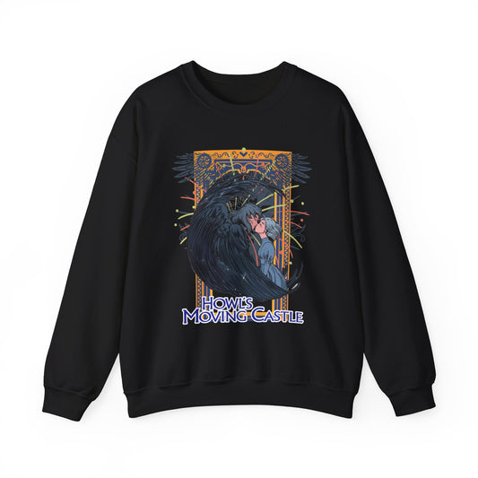 Howl’s Moving Castle Sweatshirt – 100% Cotton Anime Pullover for Studio Ghibli Fans