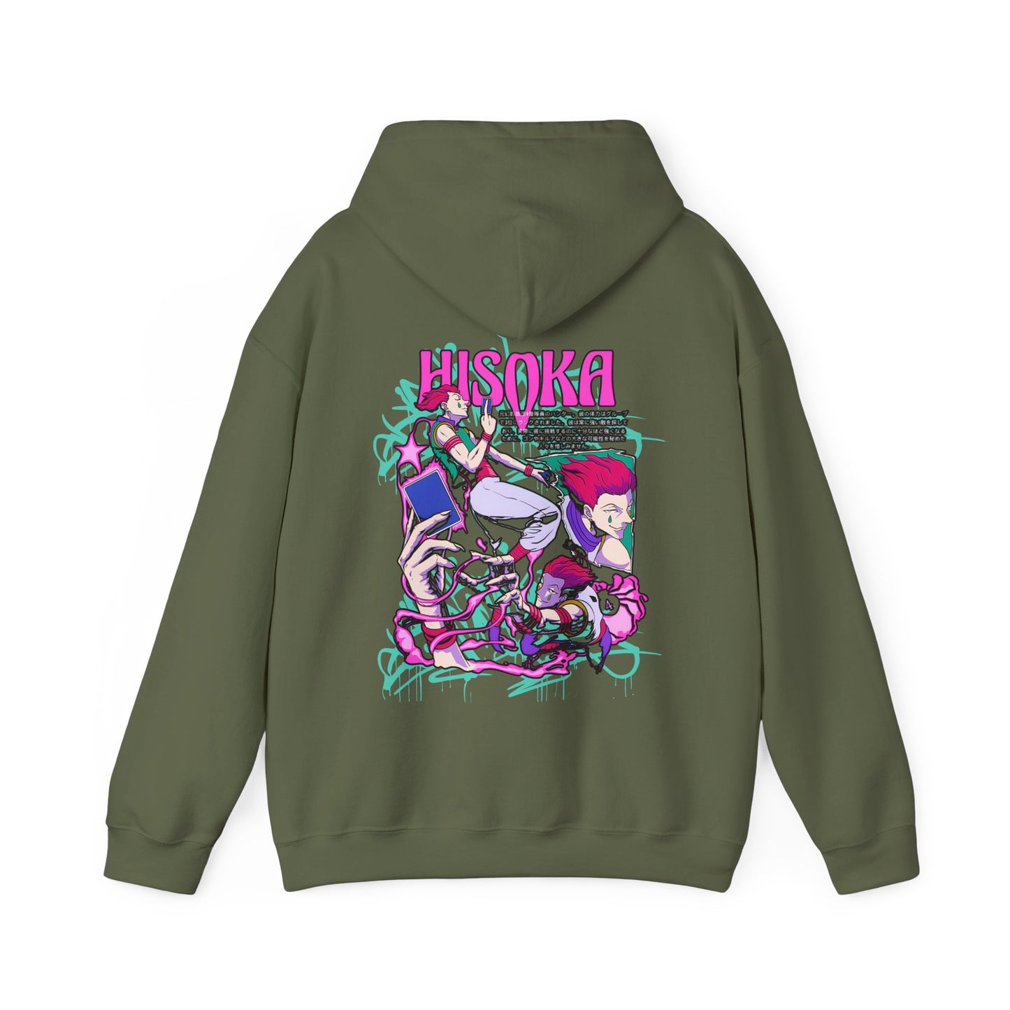 Hisoka Morow Hunter x Hunter Hoodie with Back Print – 100% Cotton | Anime Streetwear for Fans