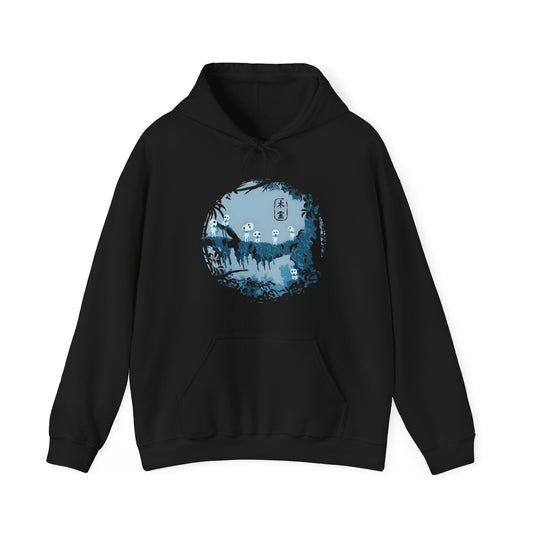 Kodama Tree Forest Hoodie – 100% Cotton Studio Ghibli Hoodie Inspired by Princess Mononoke