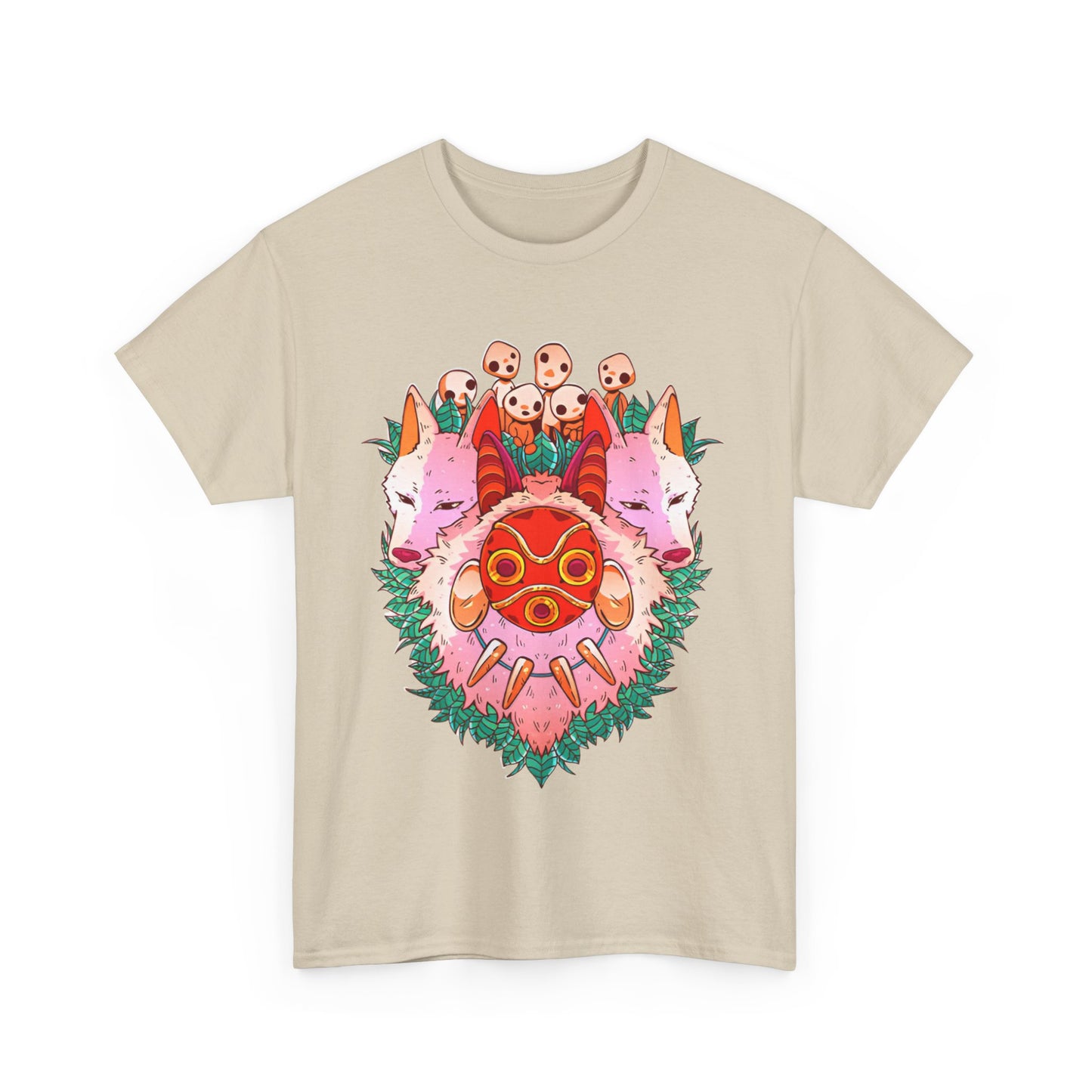 Mononoke Ghibli Art T-Shirt | Princess Mononoke Anime Cotton Tee