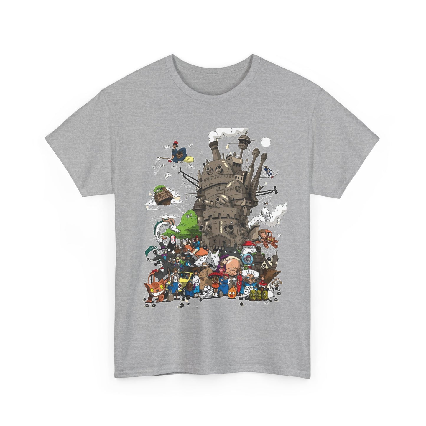All Ghibli Characters T-Shirt – 100% Cotton Anime Fan Tee