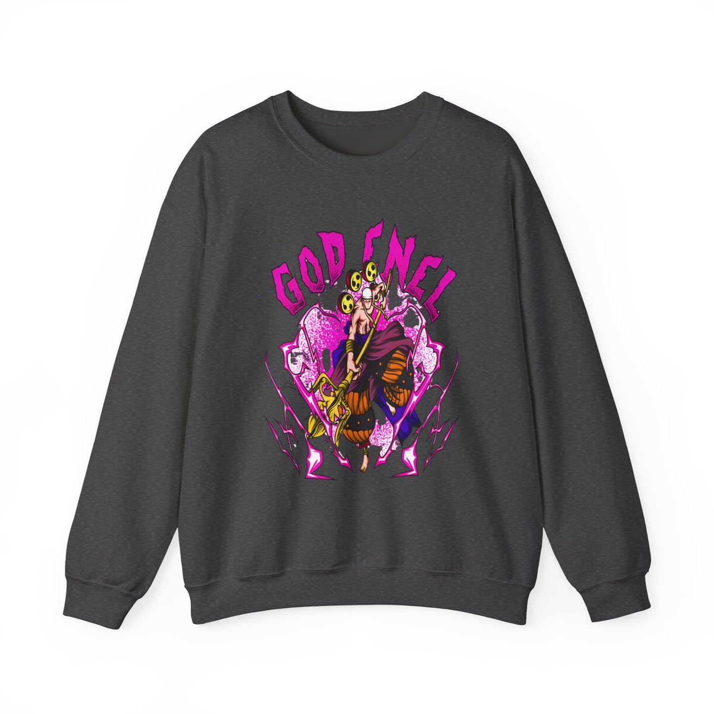 God Enel One Piece Sweatshirt – 100% Cotton Anime Pullover Featuring Thunder God of Skypiea