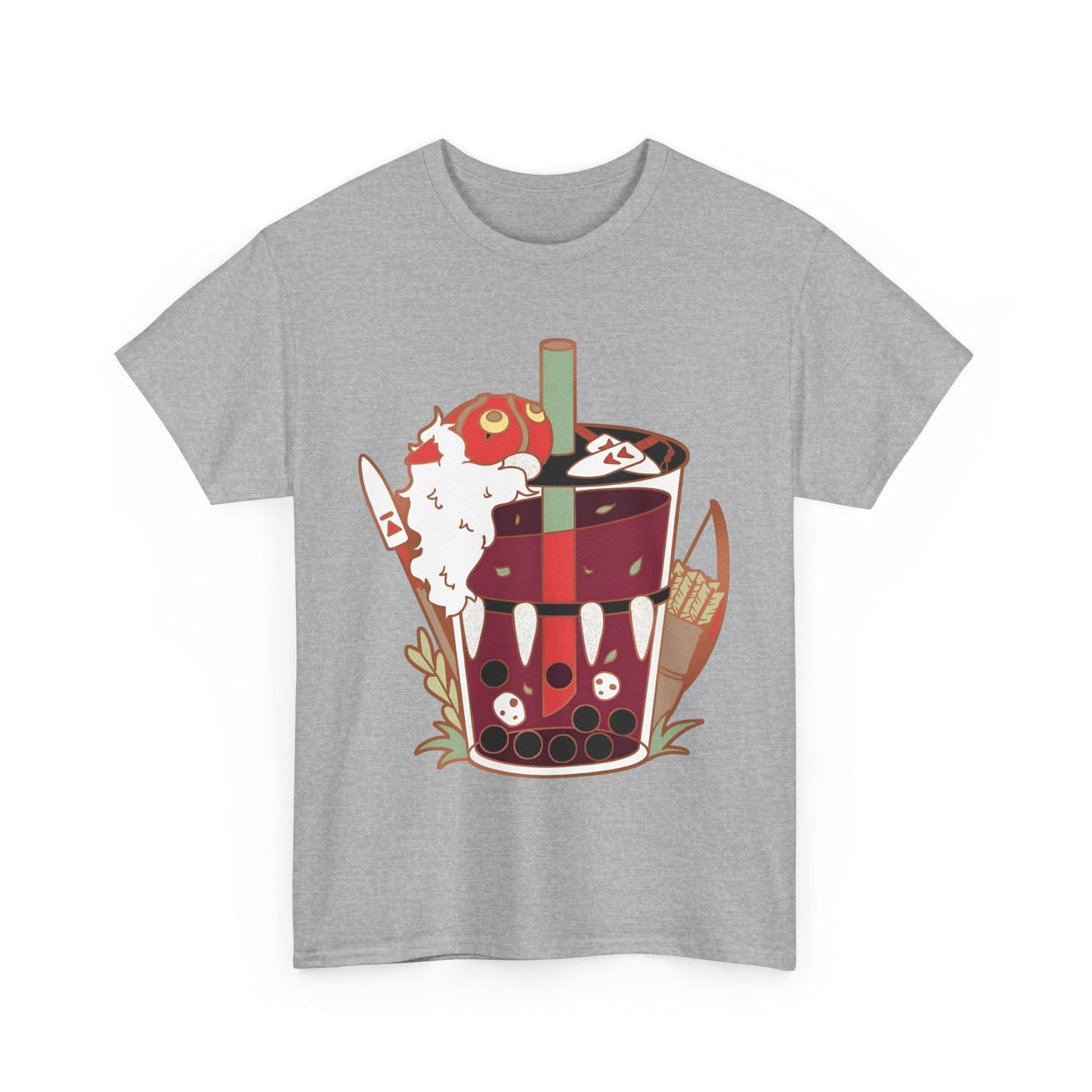 Princess Mononoke Smoothie Art T-Shirt | 100% Cotton Studio Ghibli Anime Tee