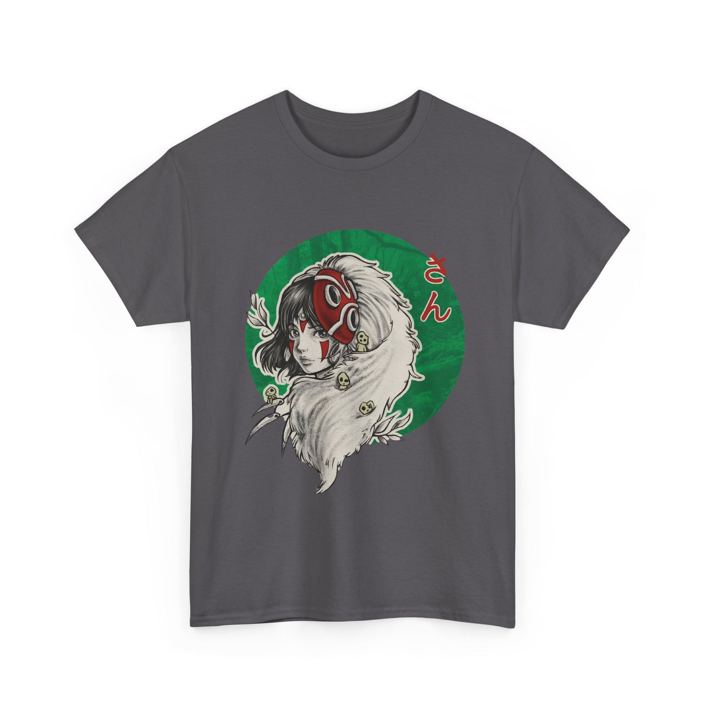 Princess Mononoke Green T-Shirt | Studio Ghibli Anime Cotton Tee