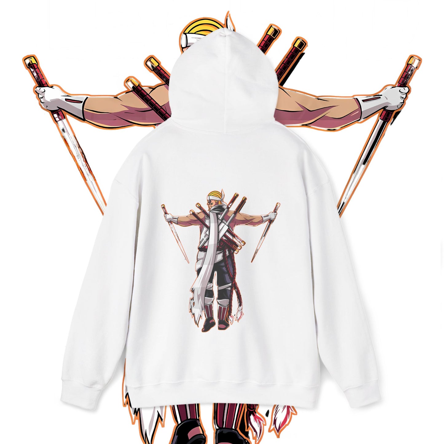 Killer Bee Naruto Back Print Hoodie – Premium Cotton Anime Streetwear