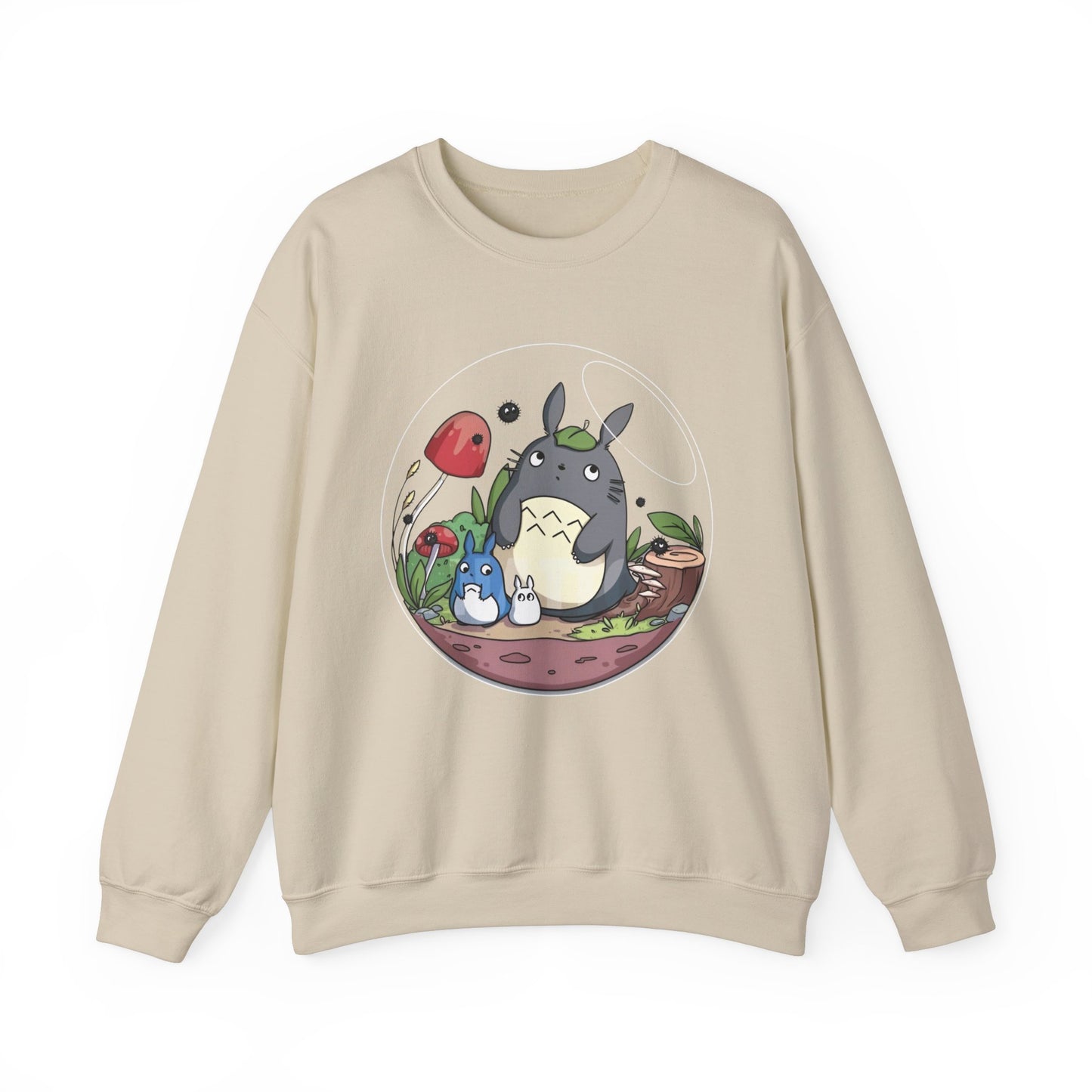 Totoro in a Bubble Sweatshirt – 100% Cotton Studio Ghibli Cozy Anime Pullover