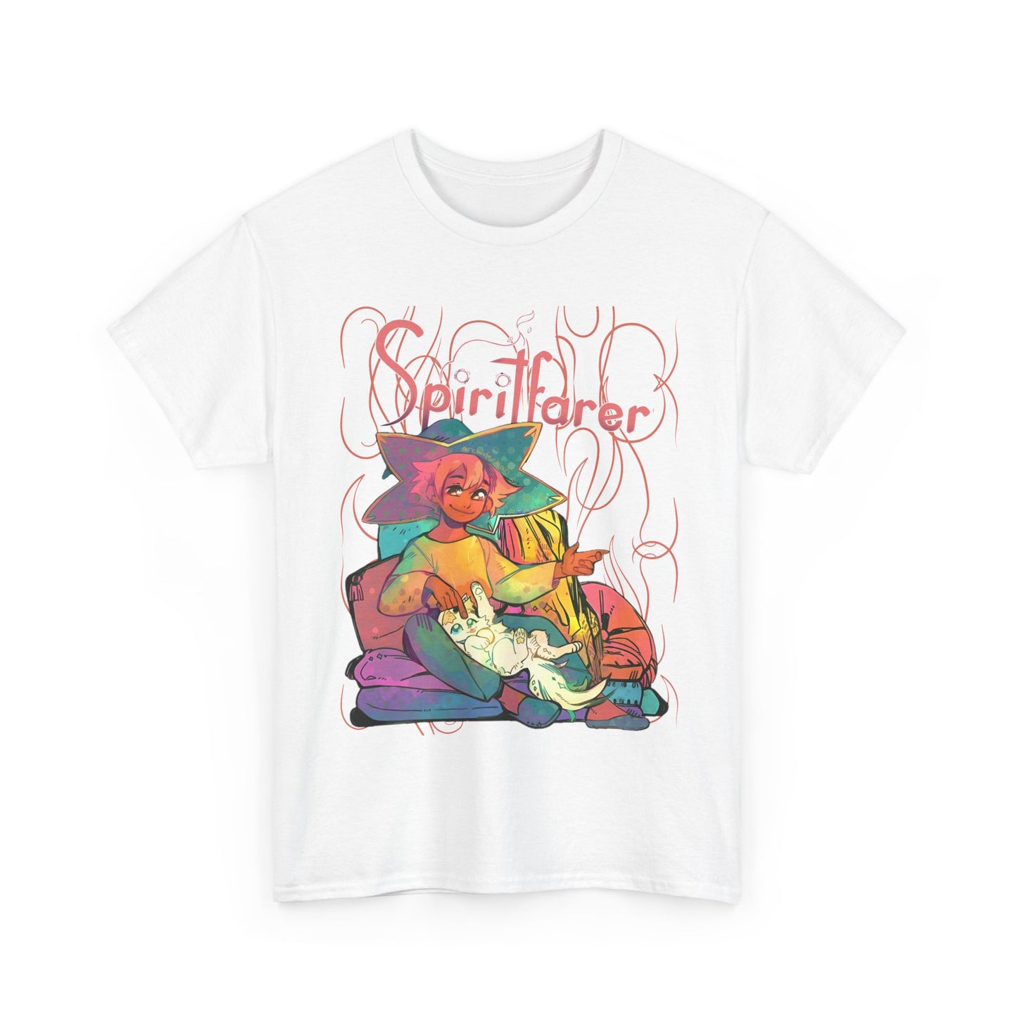 Spiritfarer T-Shirt – 100% Cotton Indie Game Tee Featuring Stella and Daffodil