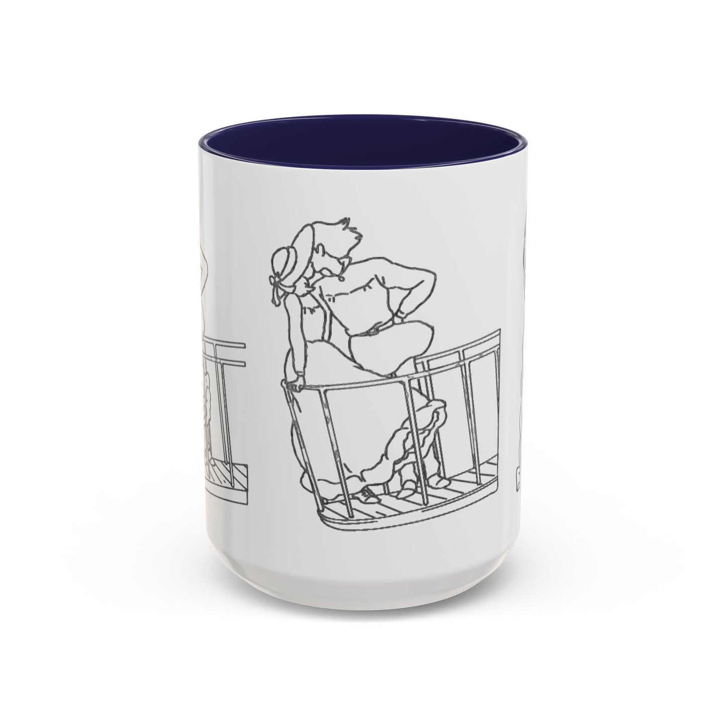 Sophie and Howl Accent Mug – Romantic Ghibli Color Handle Cup 11oz & 15oz – Howl’s Moving Castle Anime Love Gift