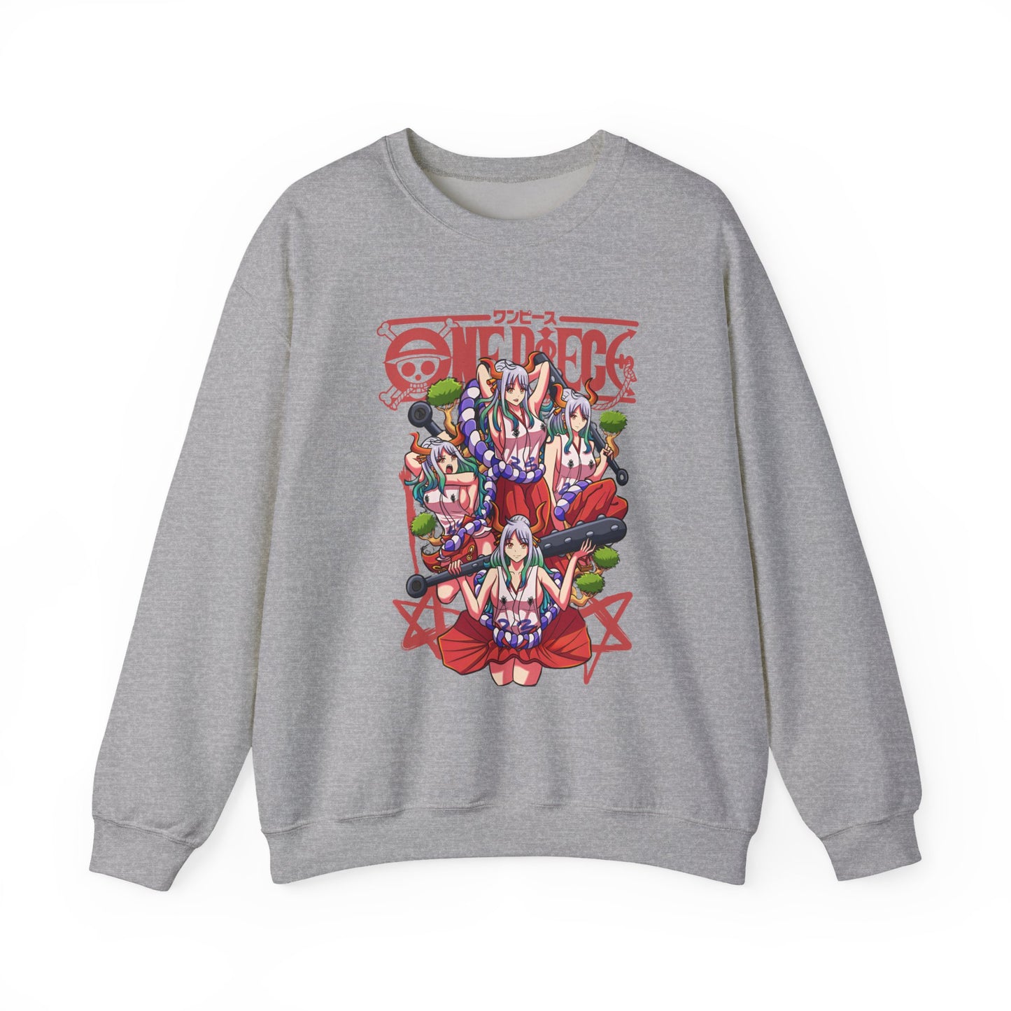 Yamato One Piece Sweatshirt – 100% Cotton Anime Pullover for Wano Arc Fans