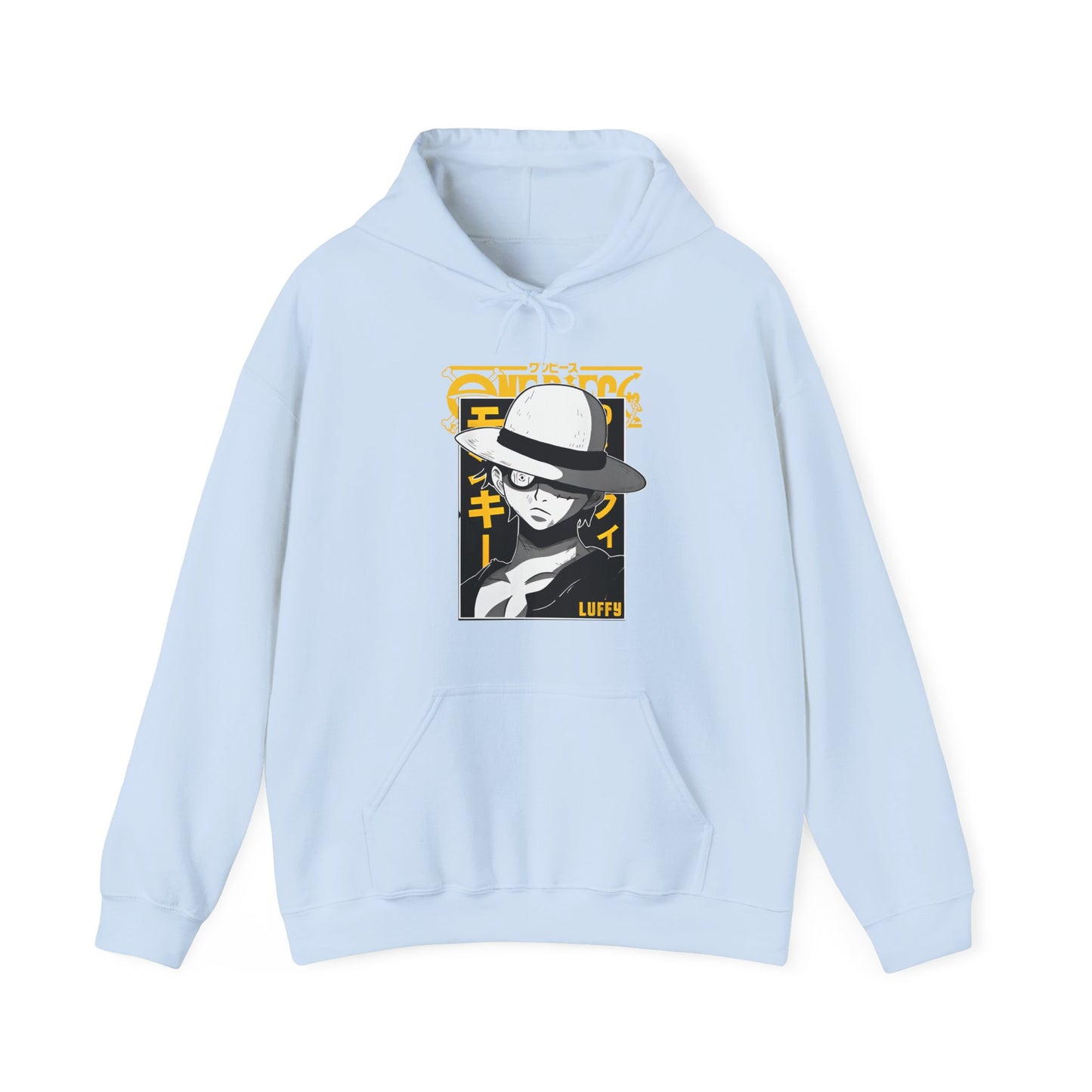 Luffy One Piece Hoodie – 100% Cotton Anime Hoodie for Straw Hat Pirates Fans
