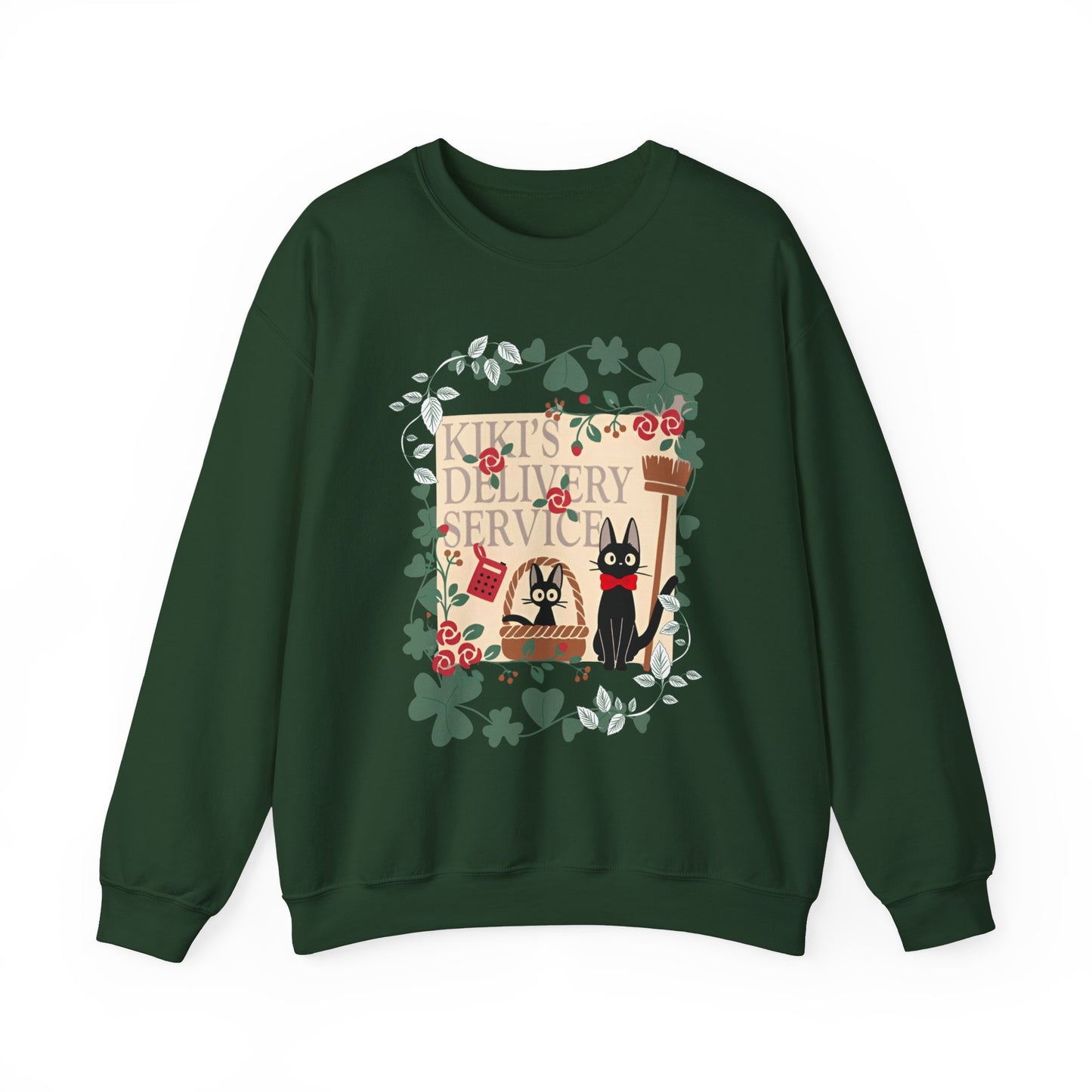 Kiki’s Delivery Service Sweatshirt – 100% Cotton Studio Ghibli Pullover for Anime Fans