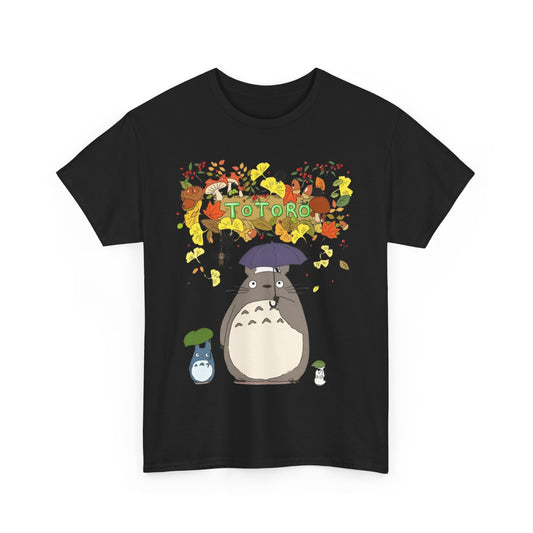 Totoro Flowers T-Shirt – 100% Cotton Studio Ghibli Floral Anime Tee