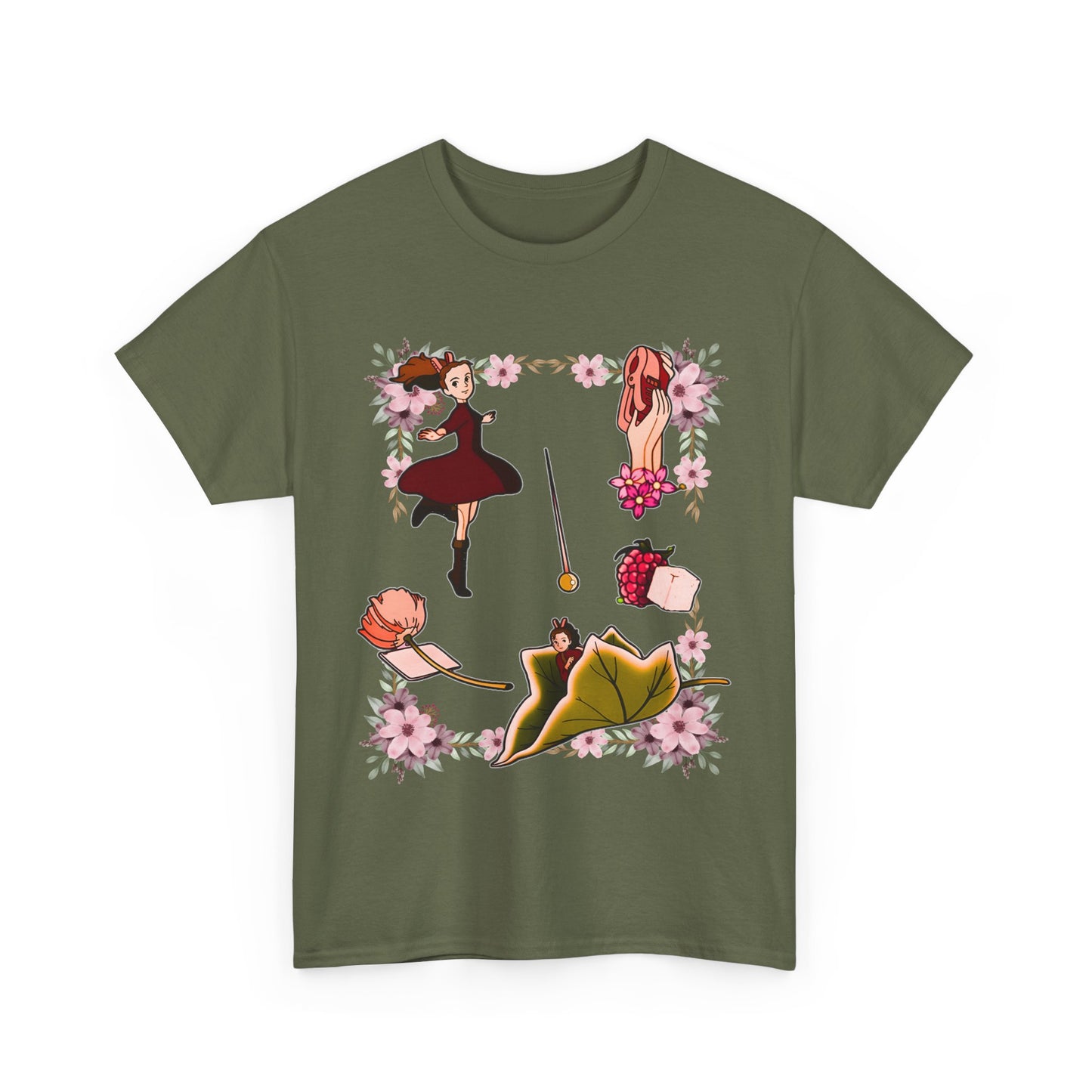 The Secret World of Arrietty T-Shirt – 100% Cotton Ghibli Anime Tee for Fans