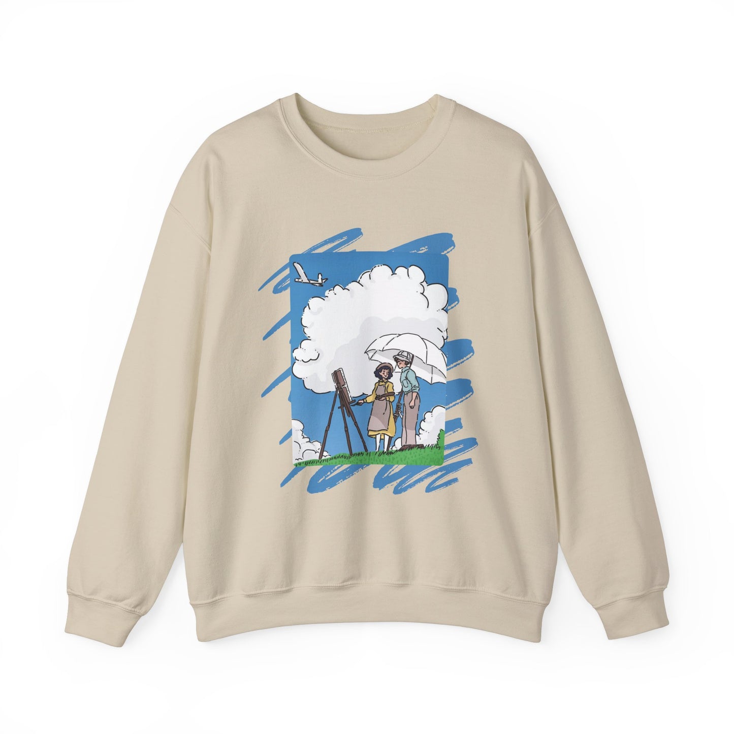 The Wind Rises Studio Ghibli Sweatshirt – 100% Cotton Cozy Anime Pullover for Ghibli Fans
