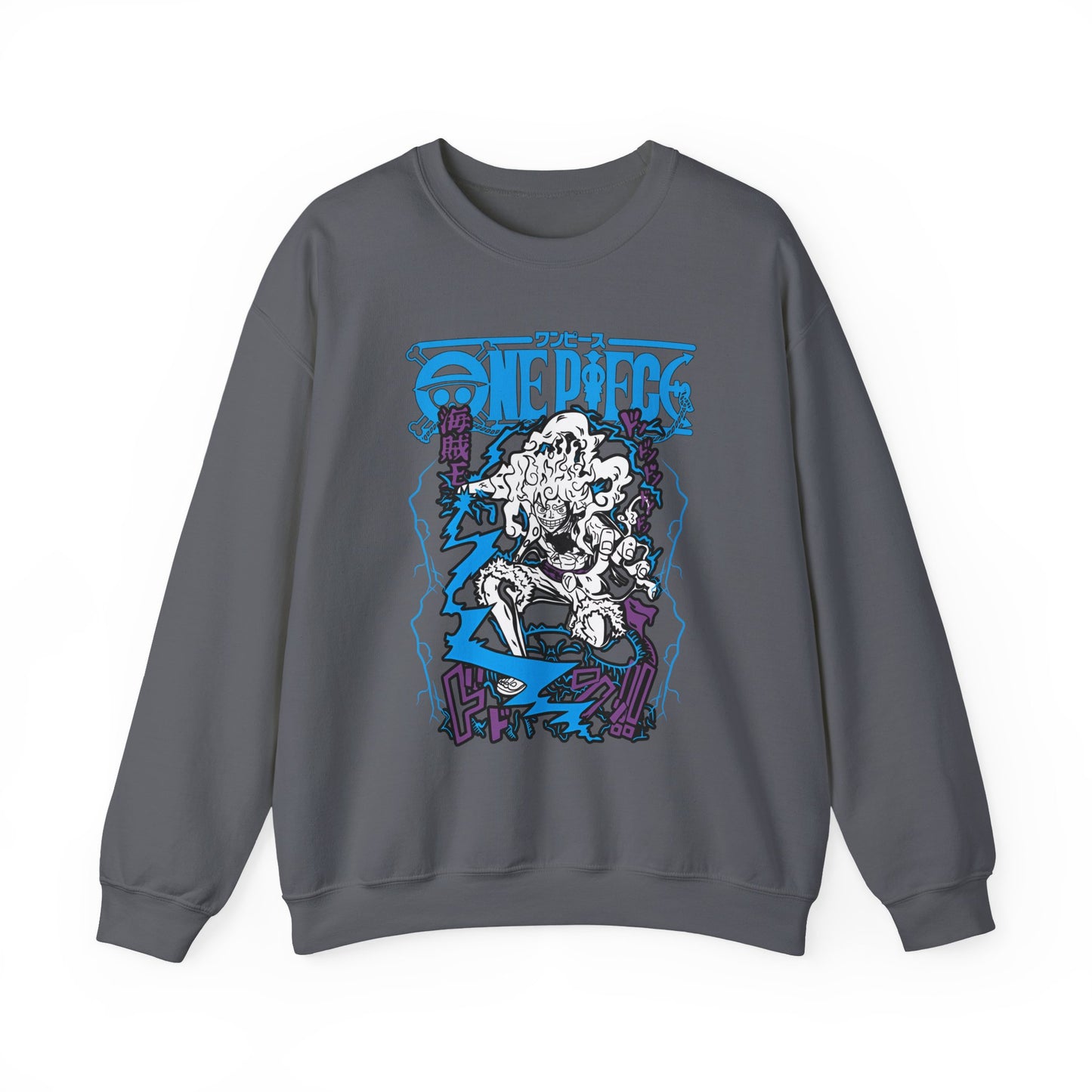 Luffy Gear Sweatshirt – 100% Cotton One Piece Crewneck | Gear 5 Anime Pullover
