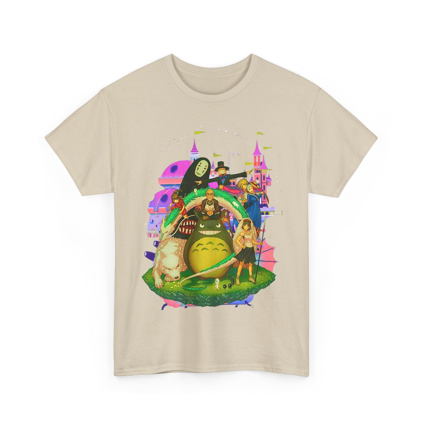 Hayao Miyazaki Characters T-Shirt – 100% Cotton Studio Ghibli Anime Tee