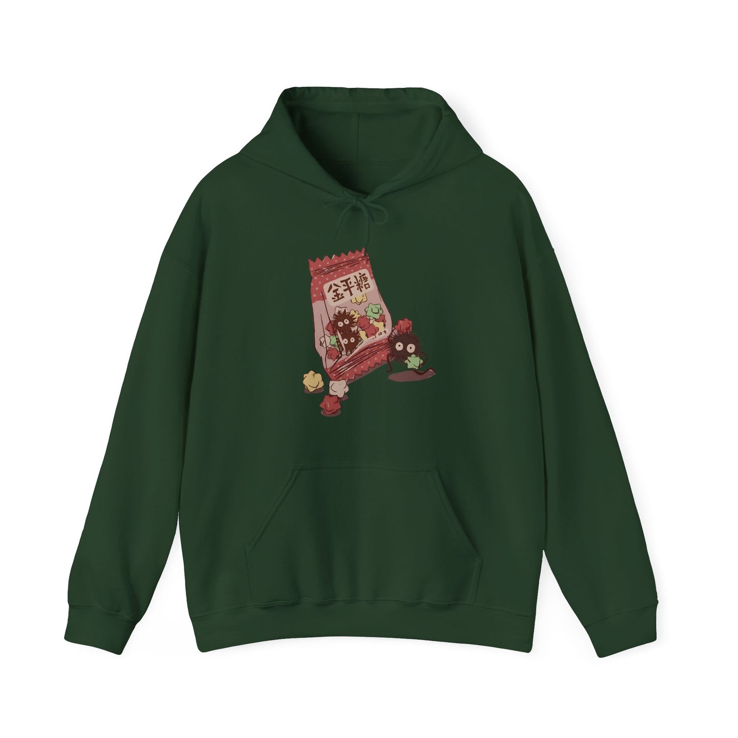 Soot Sprites Candy Hoodie – 100% Cotton Studio Ghibli Anime Hoodie for Fans