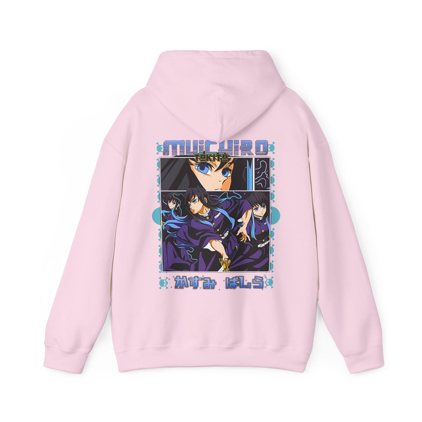 Muichiro Tokito Demon Slayer Back Print Hoodie – 100% Cotton Anime Hoodie for Mist Hashira Fans