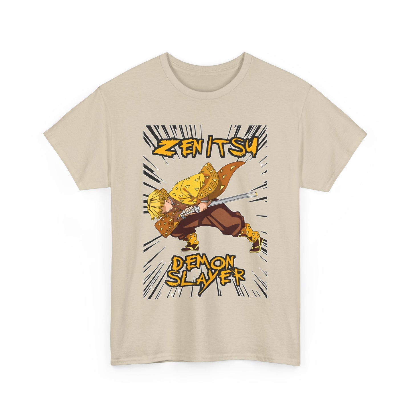 Zenitsu Agatsuma T-Shirt – 100% Cotton Demon Slayer Anime Shirt