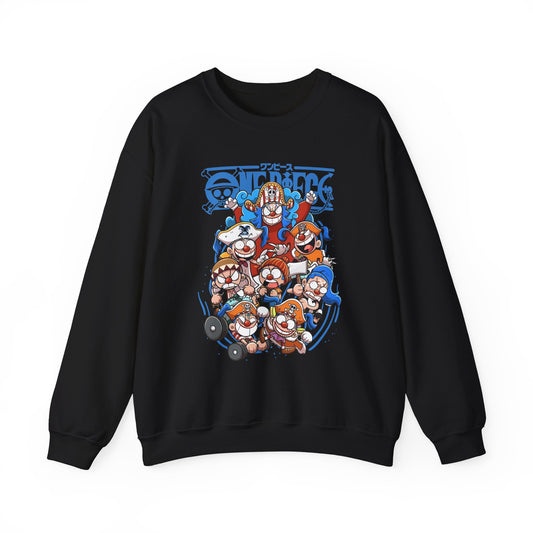 Buggy the Star Clown One Piece Sweatshirt – 100% Cotton Anime Pullover for One Piece Fans