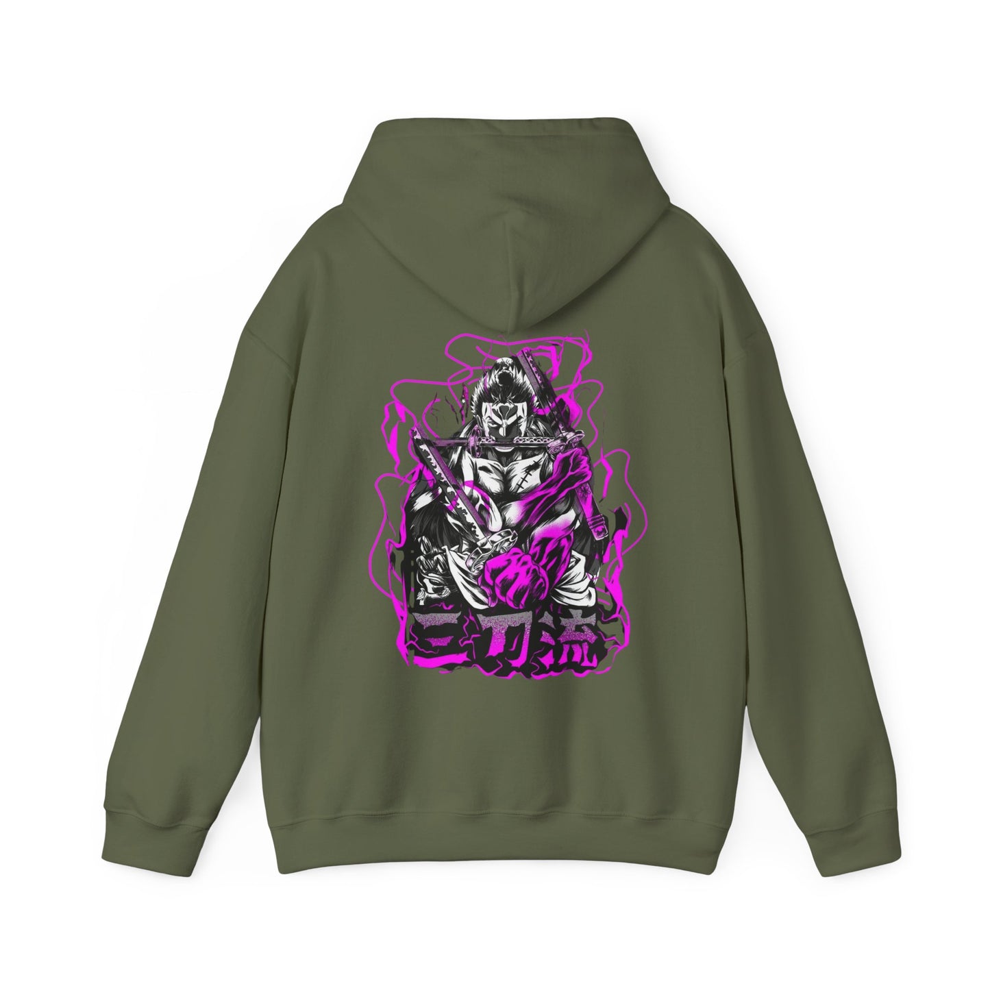 Roronoa Zoro Back Print Hoodie – 100% Cotton One Piece Anime Hoodie for True Fans