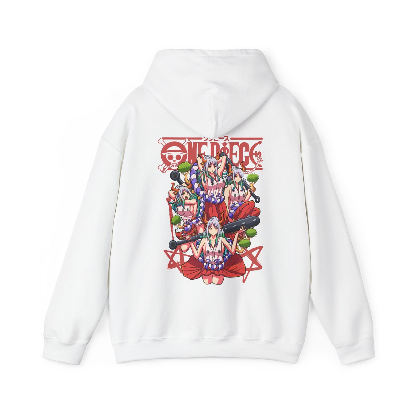 Yamato One Piece Back Print Hoodie – 100% Cotton Wano Arc Anime Hoodie