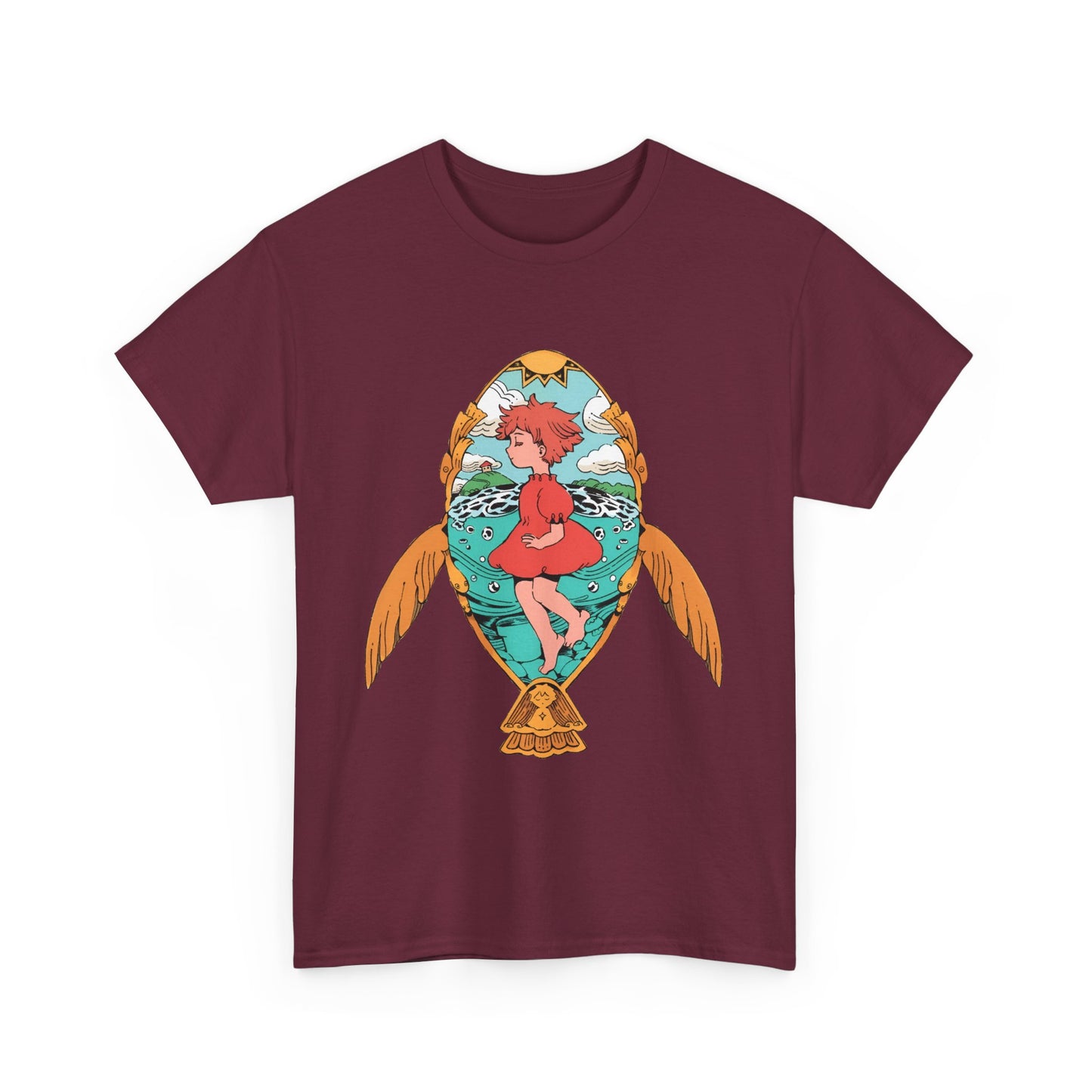 Ponyo Art T-Shirt – 100% Cotton Studio Ghibli Shirt for Anime Fans