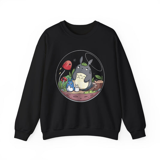 Totoro in a Bubble Sweatshirt – 100% Cotton Studio Ghibli Cozy Anime Pullover
